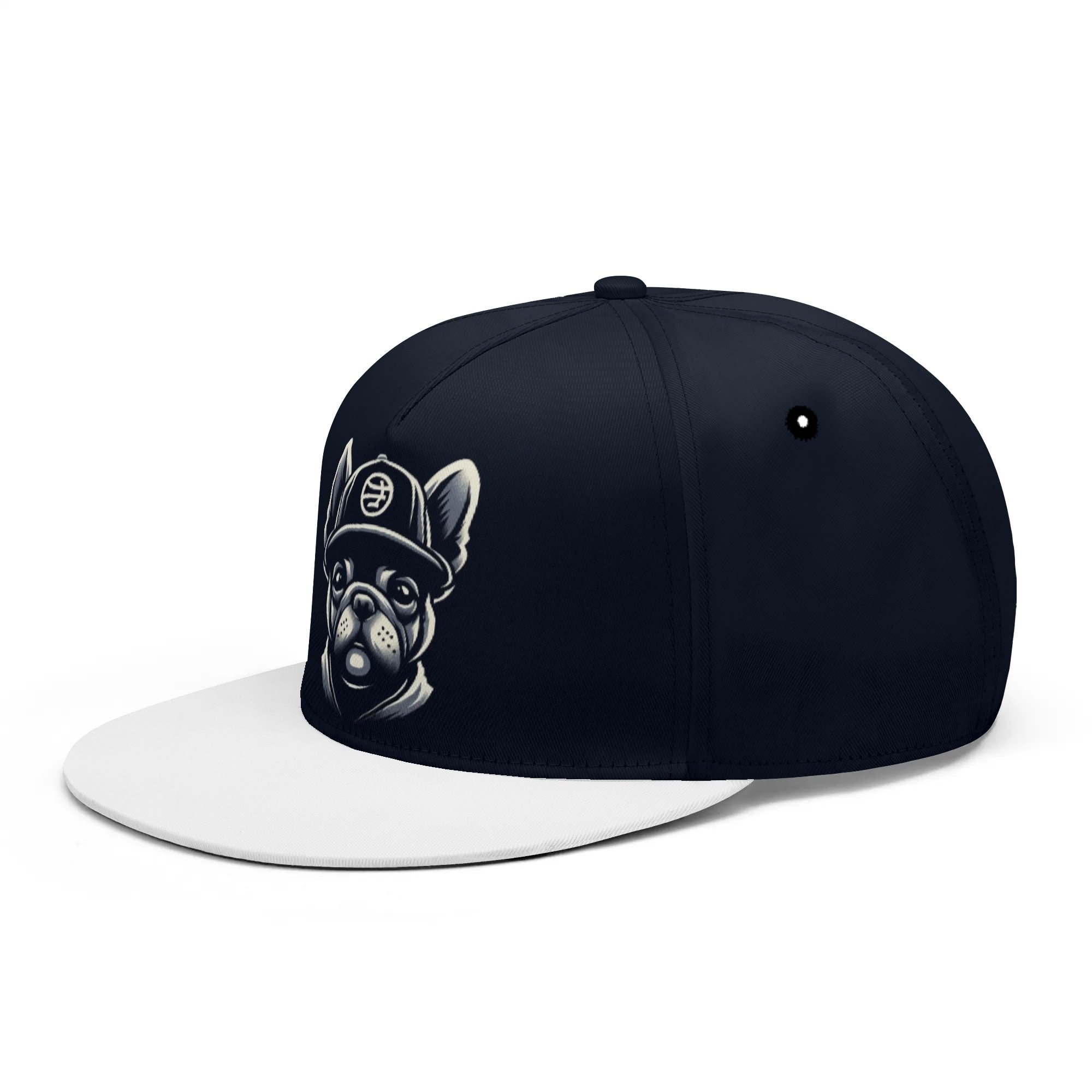 Lola French Bulldog Snapback Hat for Frenchie Enthusiasts-fadou