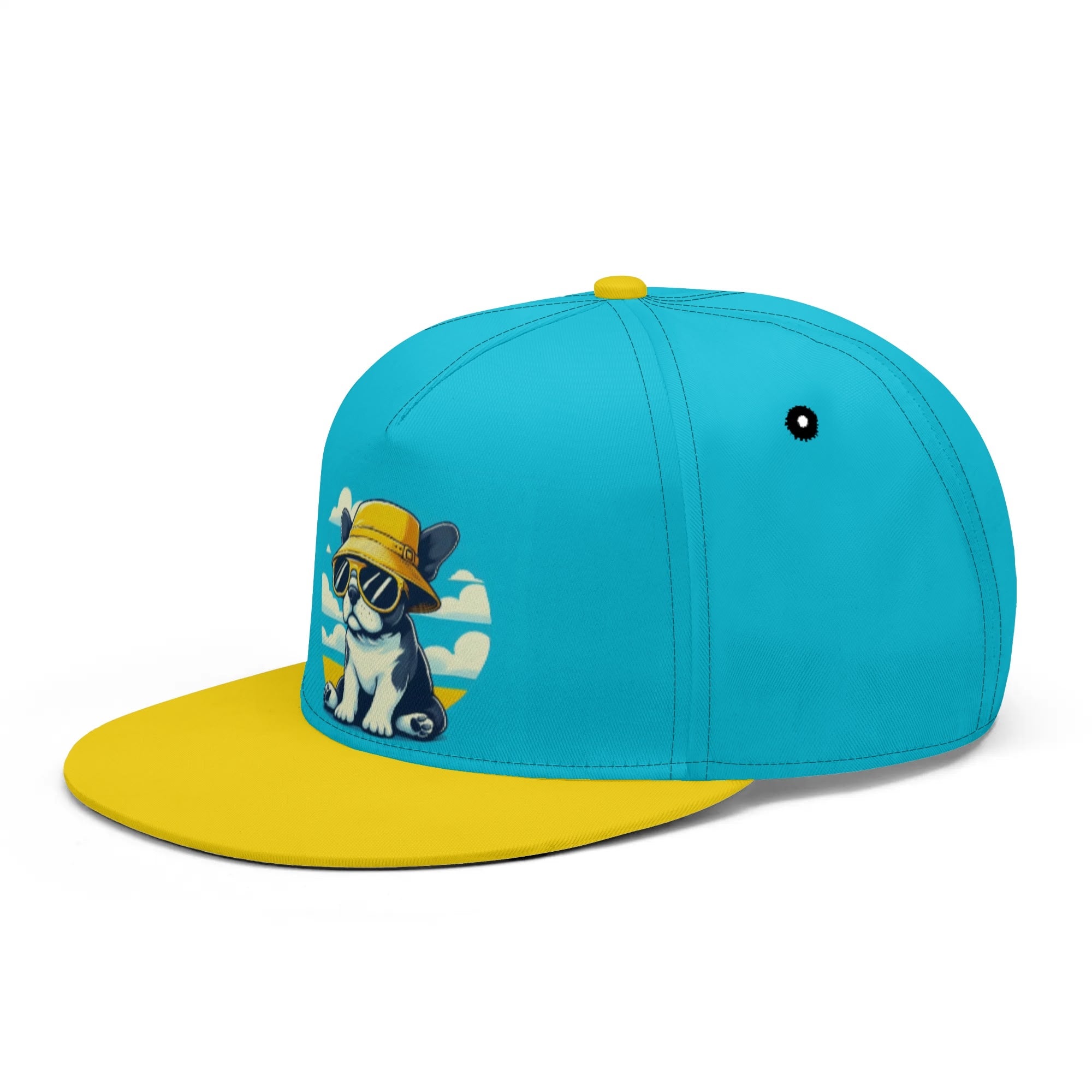 Bailey French Bulldog Snapback Hat for Frenchie Enthusiasts-fadou