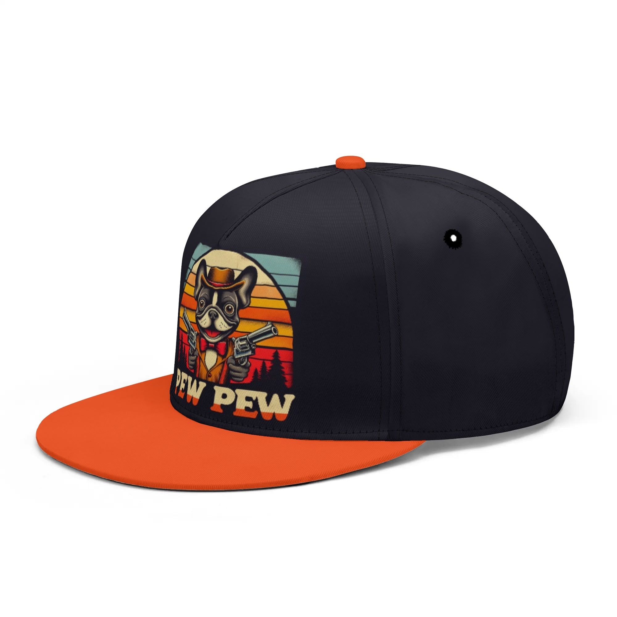 Coco French Bulldog Snapback Hat for Frenchie Enthusiasts-fadou