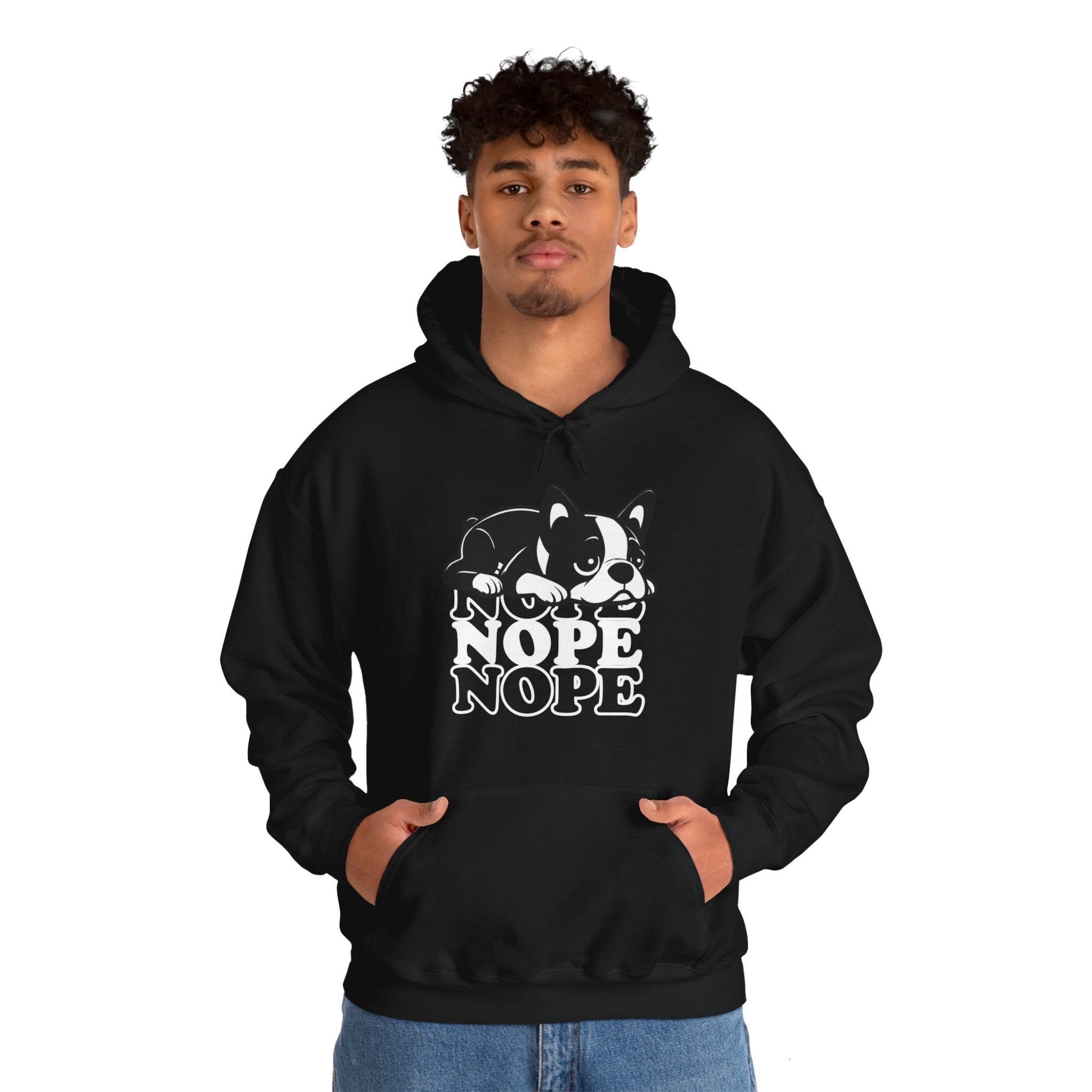 Pokey French Bulldog Fleece Hoodie for Frenchie Enthusiasts-fadou