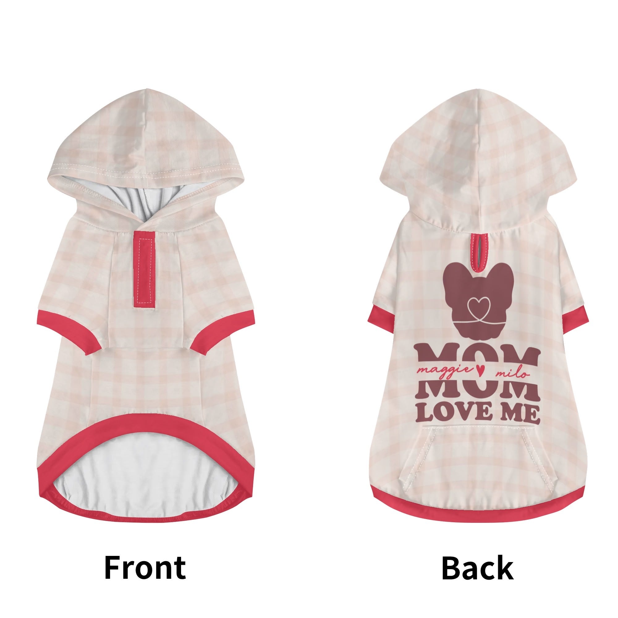 French Bulldog Custom Pet Sweatshirt for Flat-Face Breeds-fadou