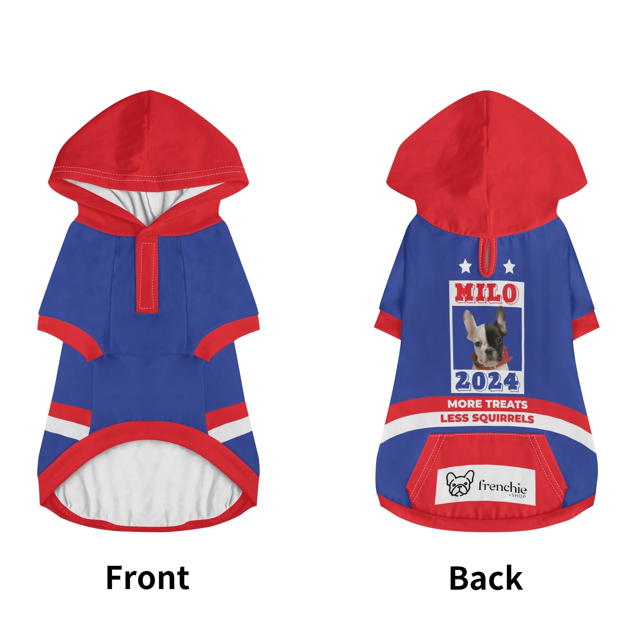 French Bulldog Custom Fleece Hoodie for Training Sessions-fadou