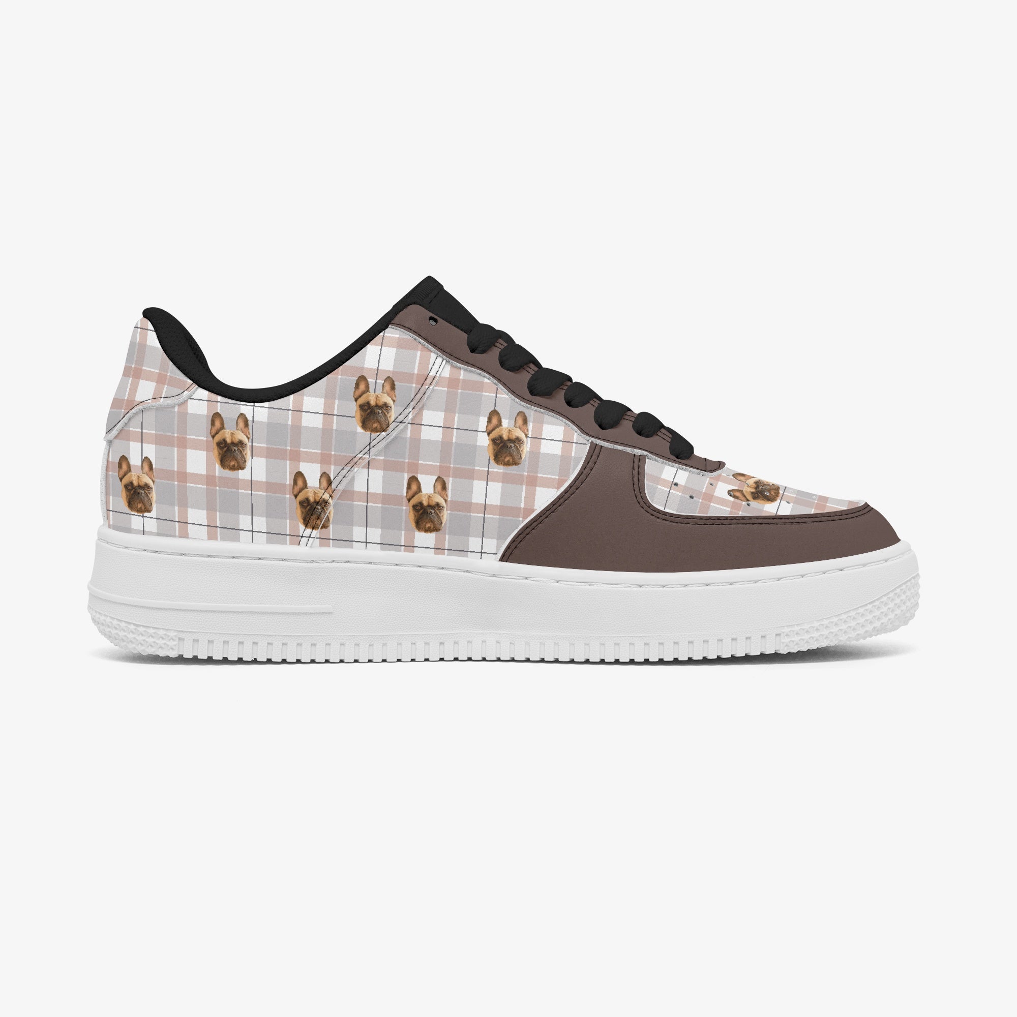 French Bulldog Personalized Canvas Sneakers for Pet Culture-fadou