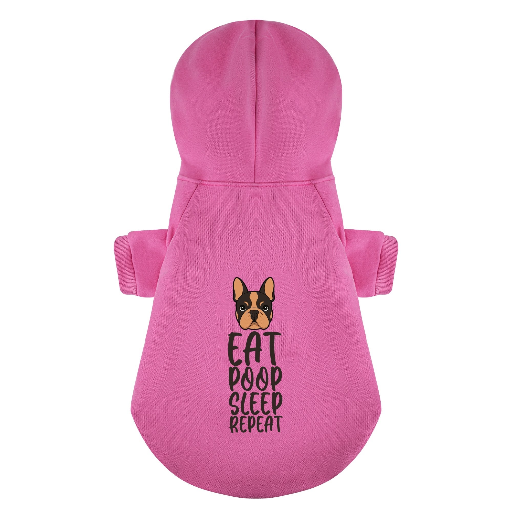 French Bulldog Personalized Fleece Hoodie for Stocky Dogs-fadou