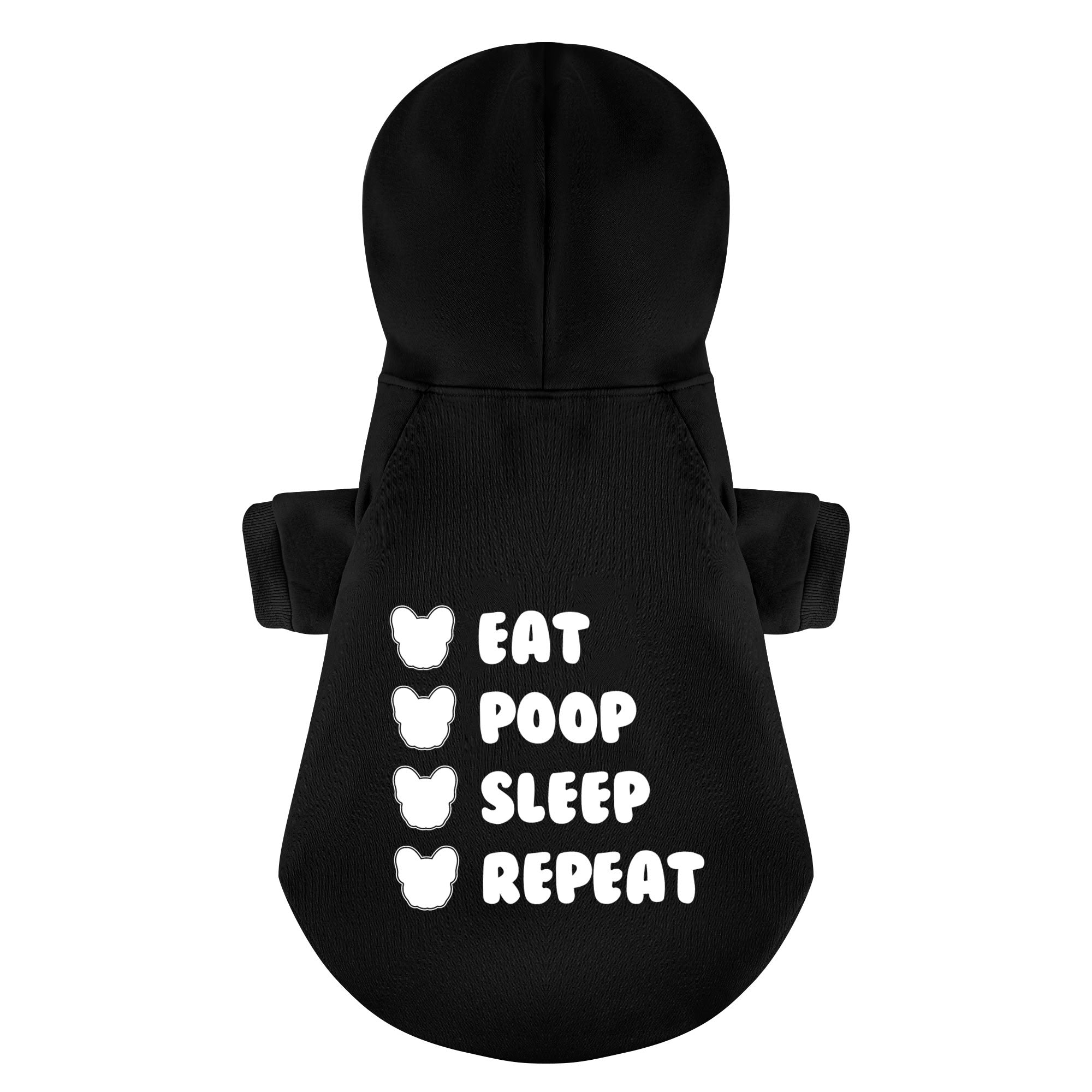 Repeat French Bulldog Cozy Hoodie for Outdoor Adventures-fadou