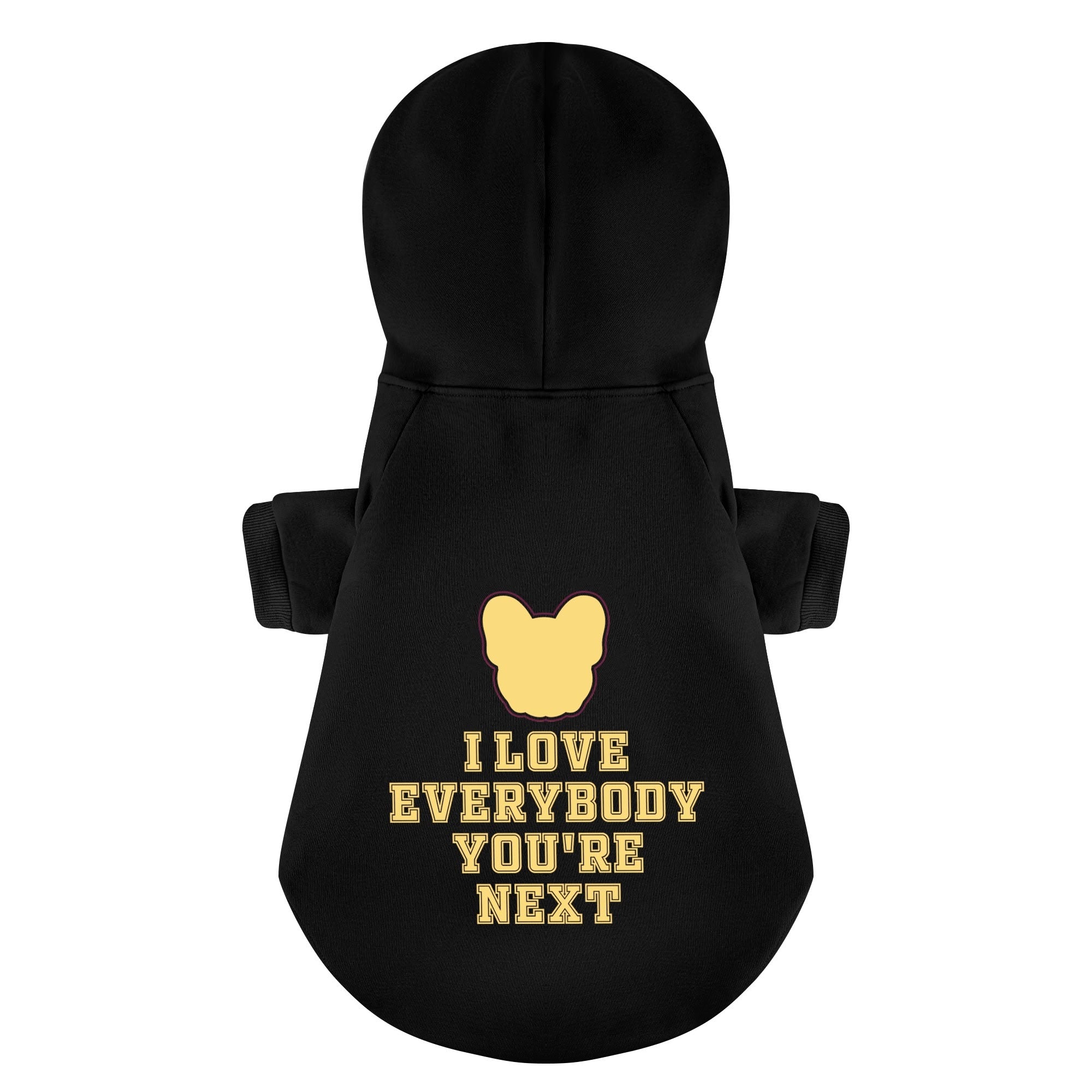 Youre French Bulldog Fleece Hoodie for Flat-Face Breeds-fadou