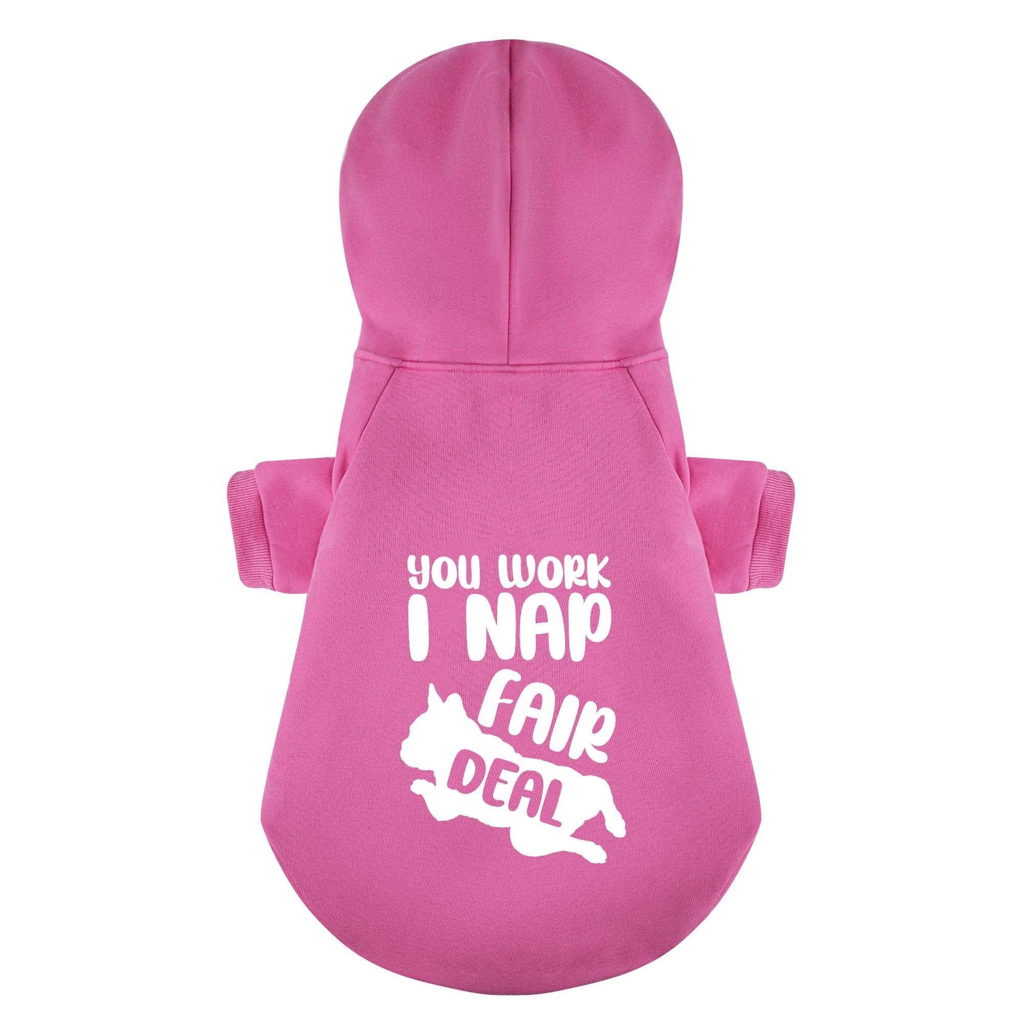 You French Bulldog Fleece Hoodie for Brachycephalic Dogs-fadou