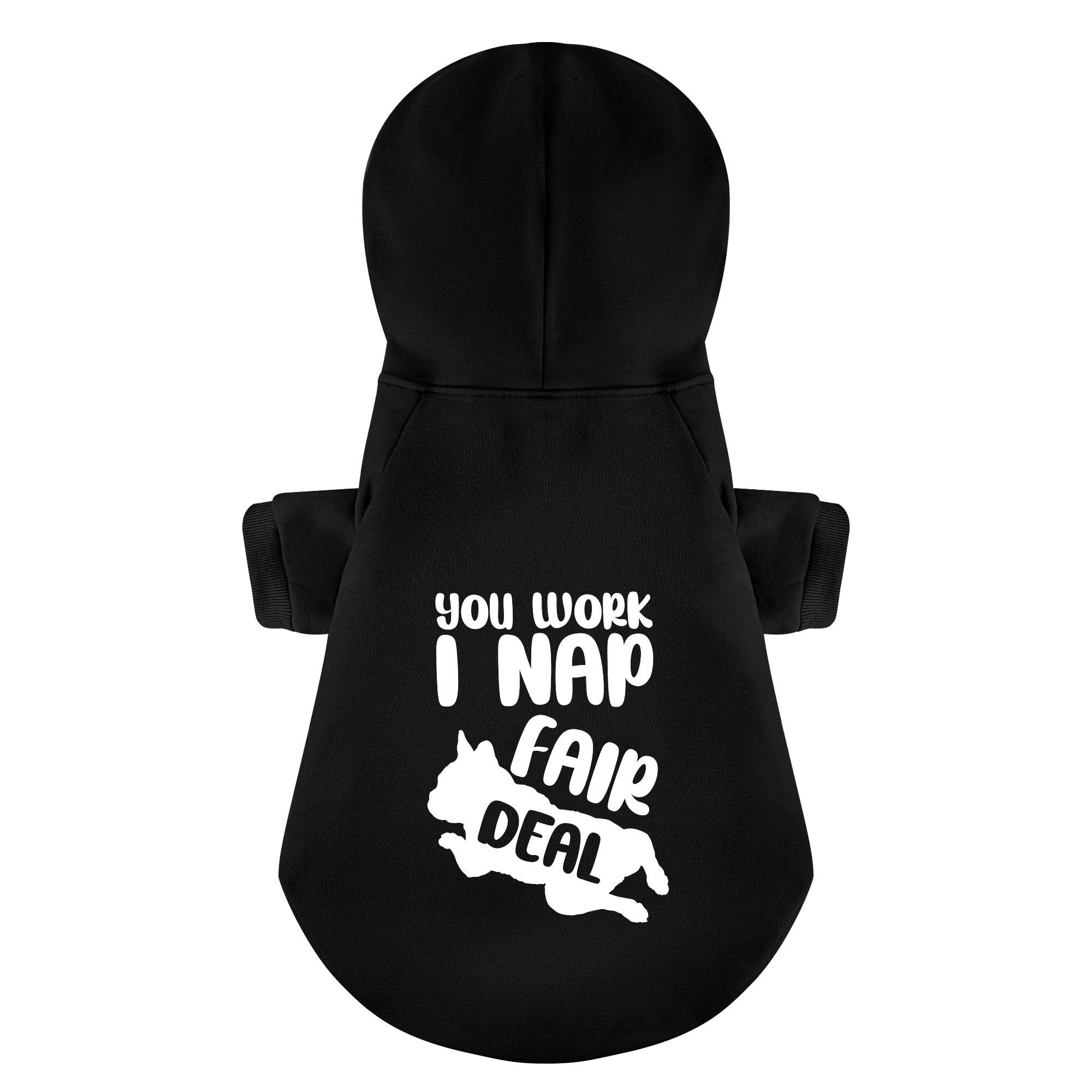 You French Bulldog Fleece Hoodie for Brachycephalic Dogs-fadou