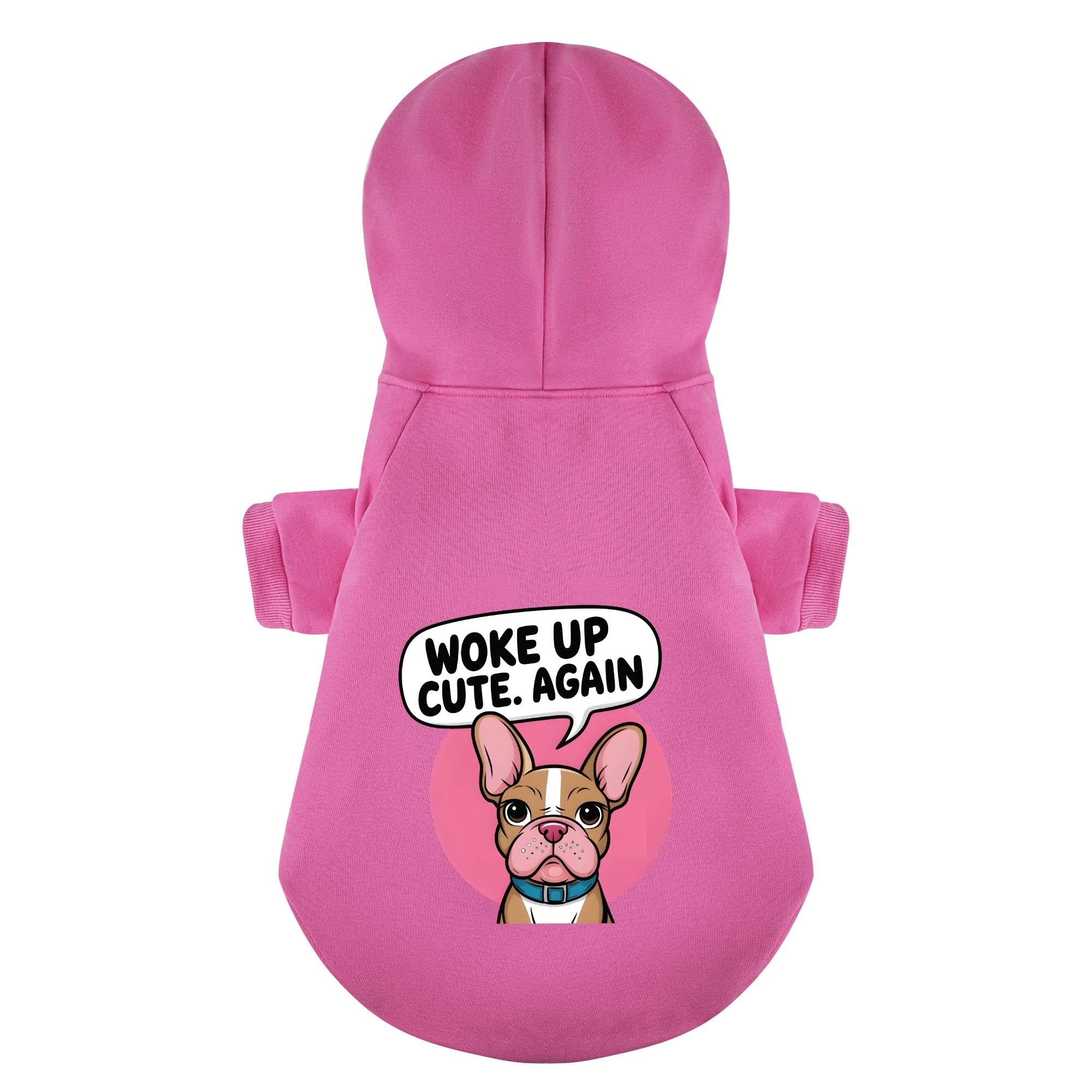 WOKE French Bulldog Fleece Hoodie for Brachycephalic Dogs-fadou