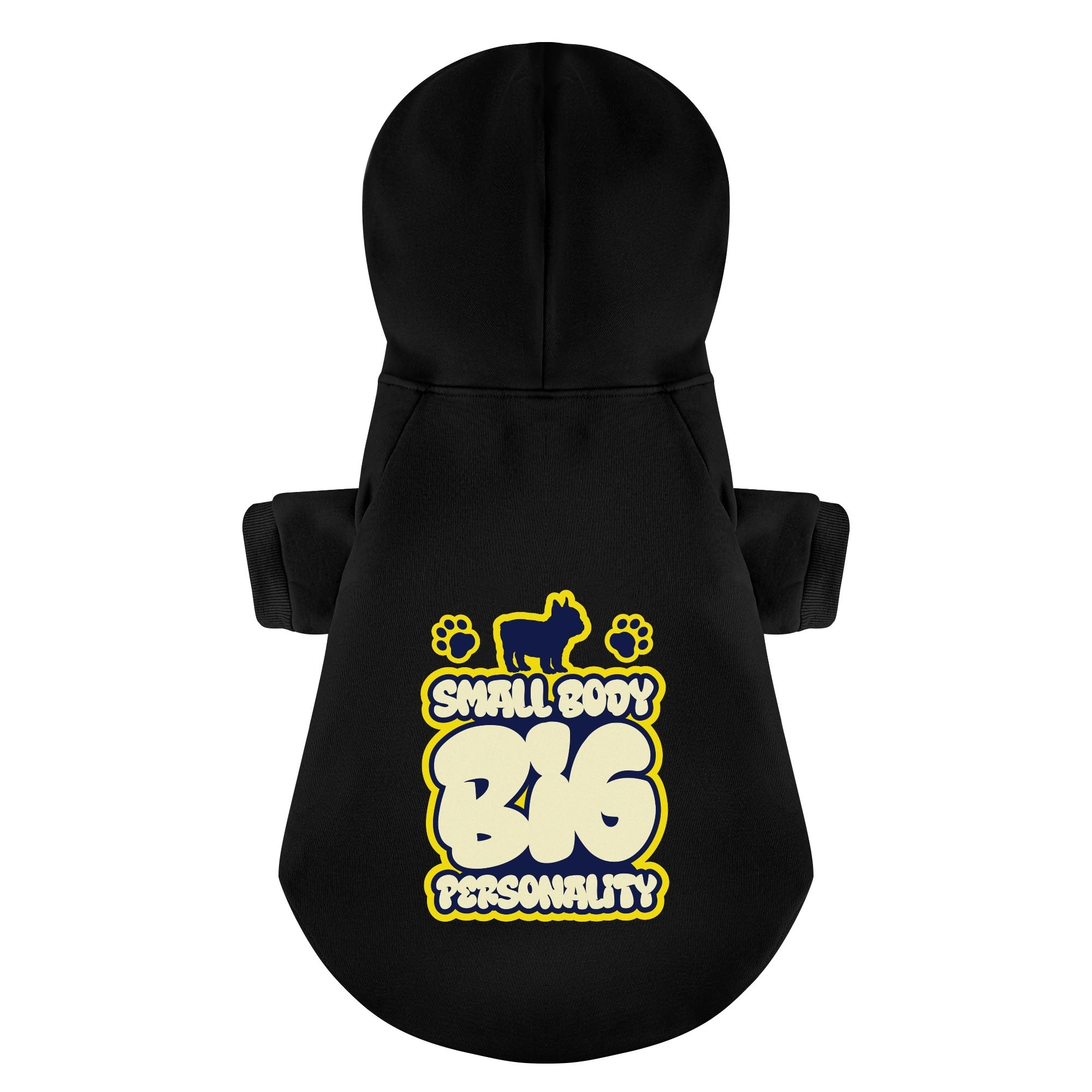Small French Bulldog Fleece Hoodie for Short-Nosed Dogs-fadou