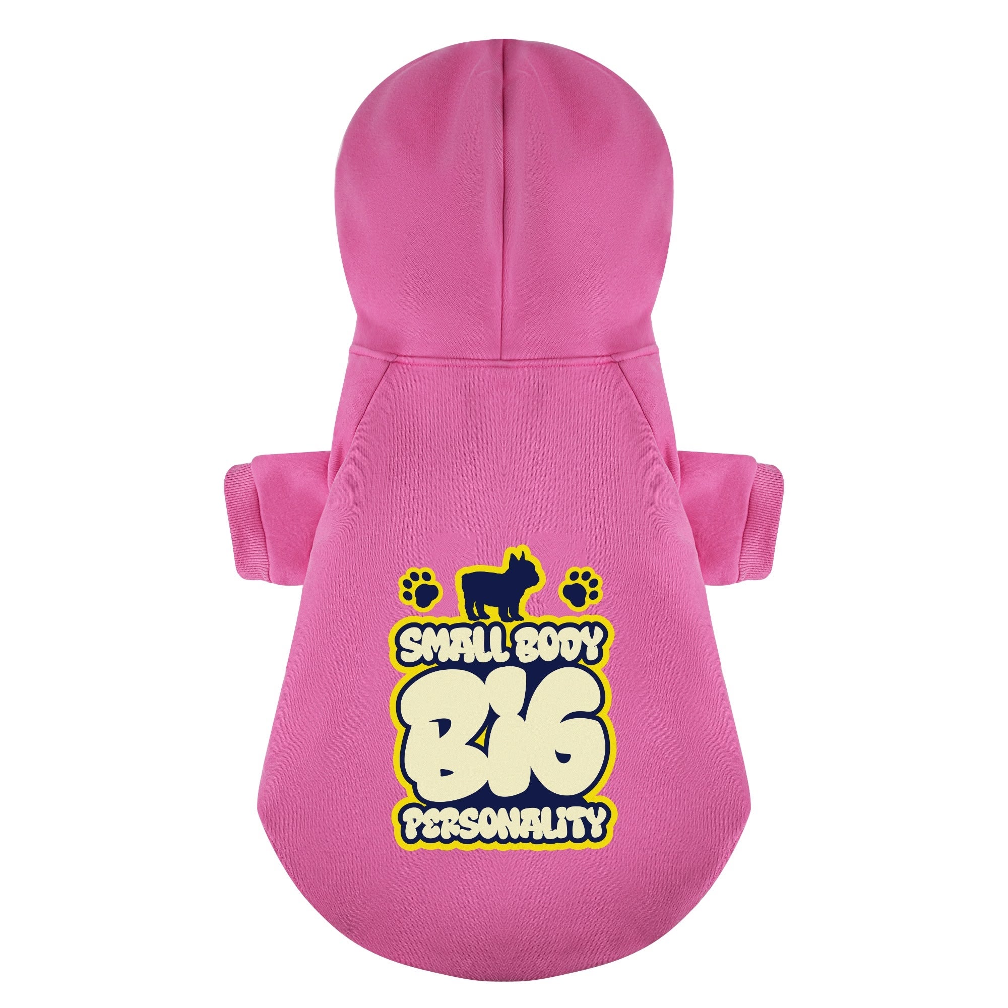 Small French Bulldog Fleece Hoodie for Short-Nosed Dogs-fadou