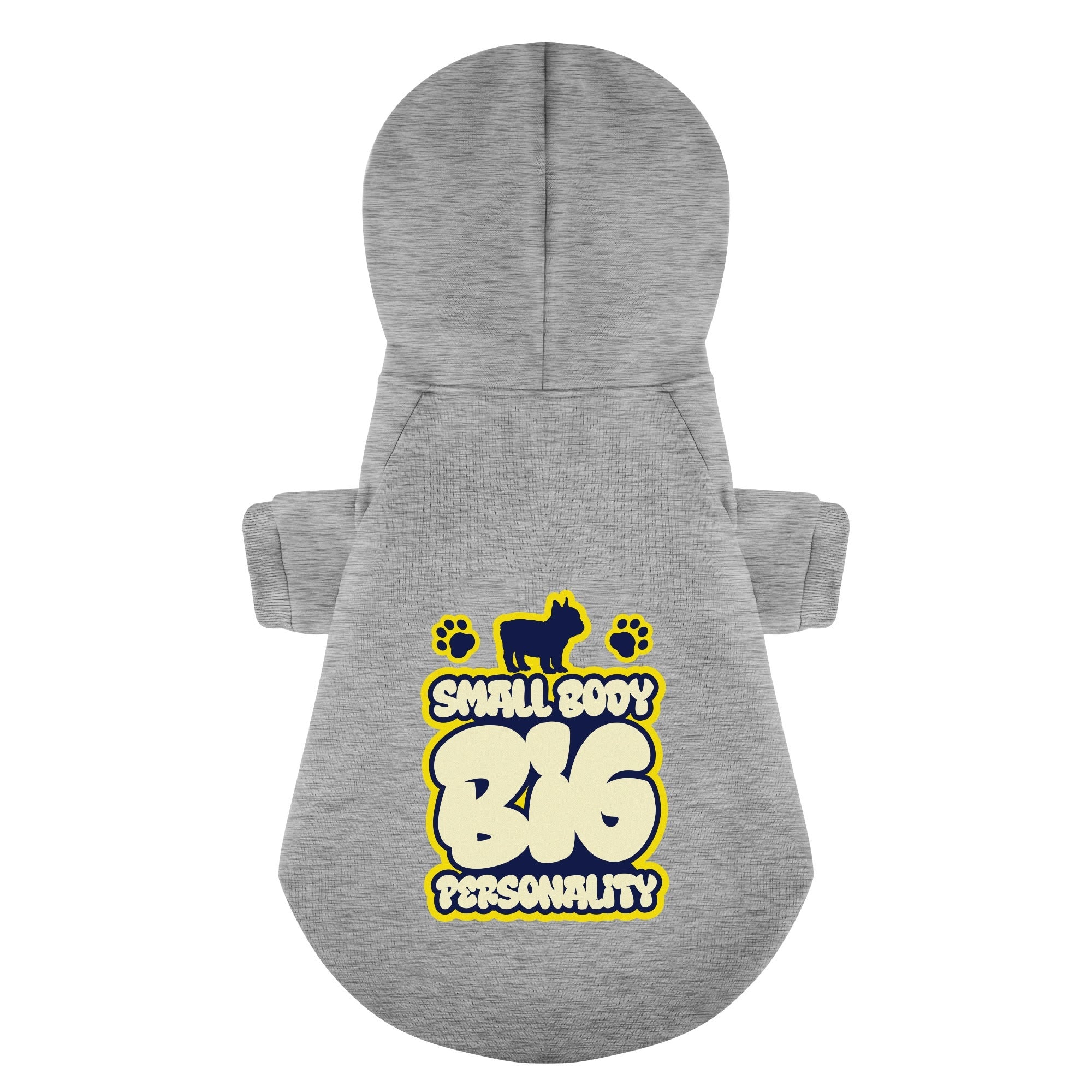 Small French Bulldog Fleece Hoodie for Short-Nosed Dogs-fadou