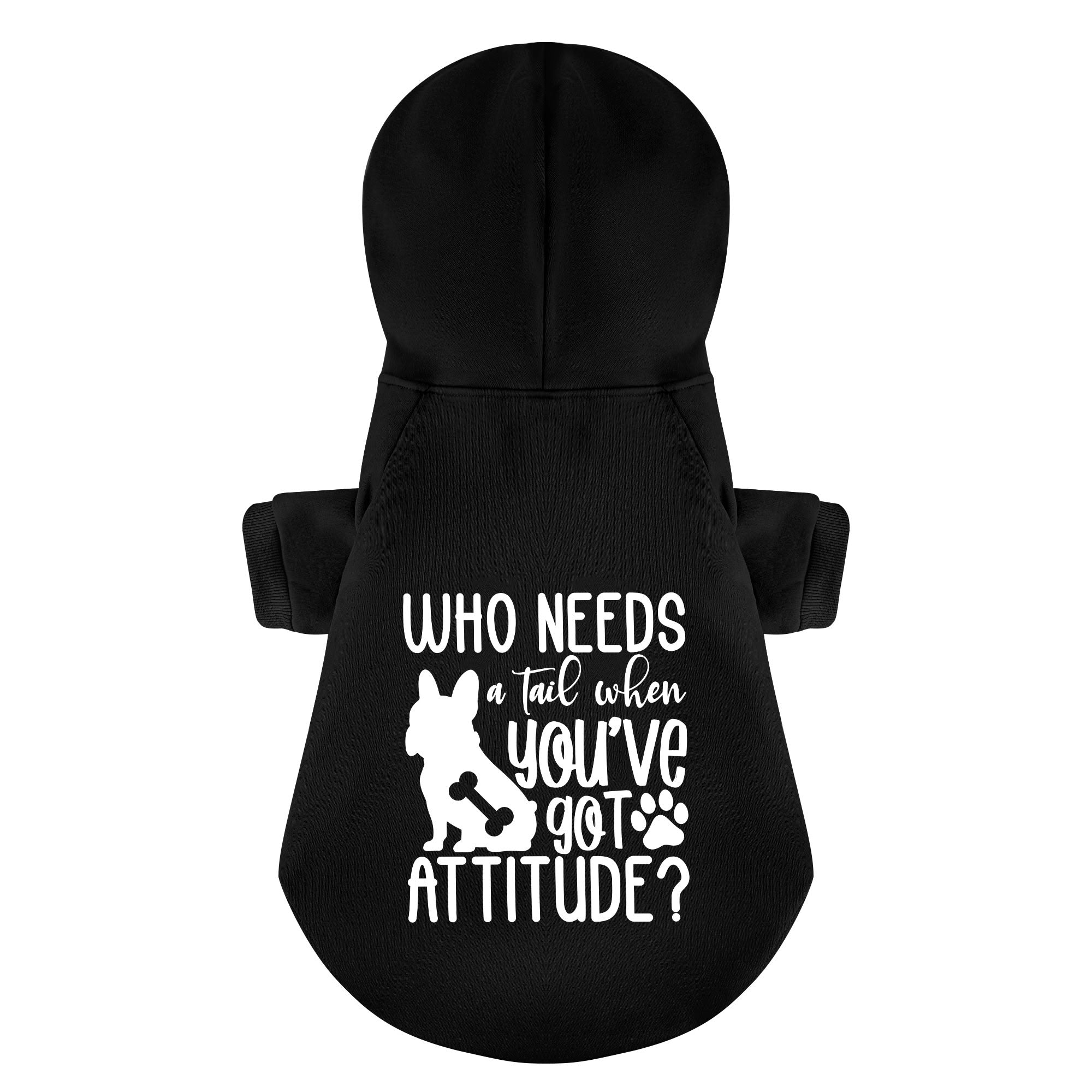 Who French Bulldog Fleece Hoodie for Brachycephalic Dogs-fadou