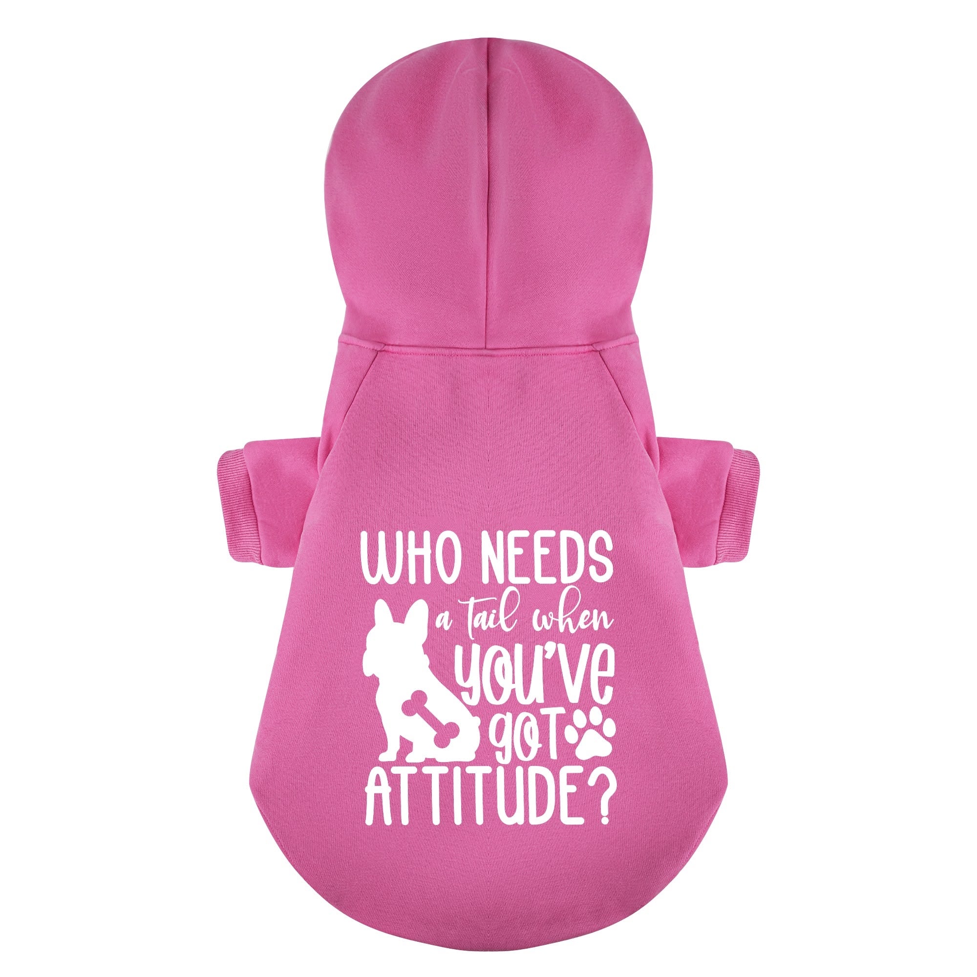 Who French Bulldog Fleece Hoodie for Brachycephalic Dogs-fadou