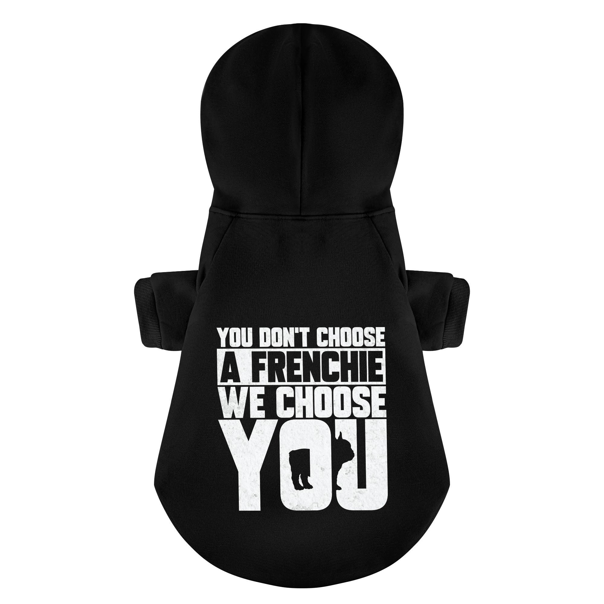 You French Bulldog Fleece Hoodie for Outdoor Adventures-fadou