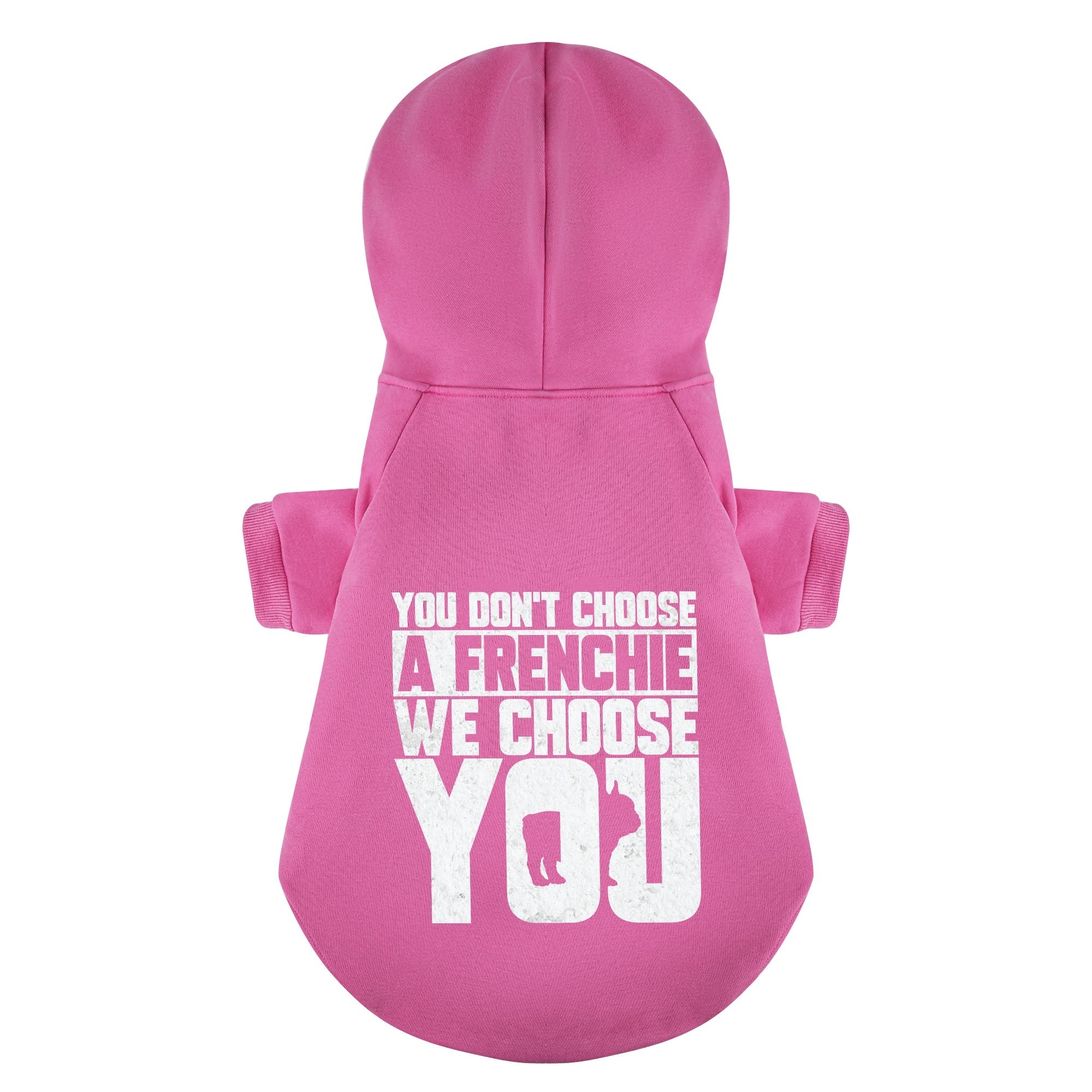 You French Bulldog Fleece Hoodie for Outdoor Adventures-fadou