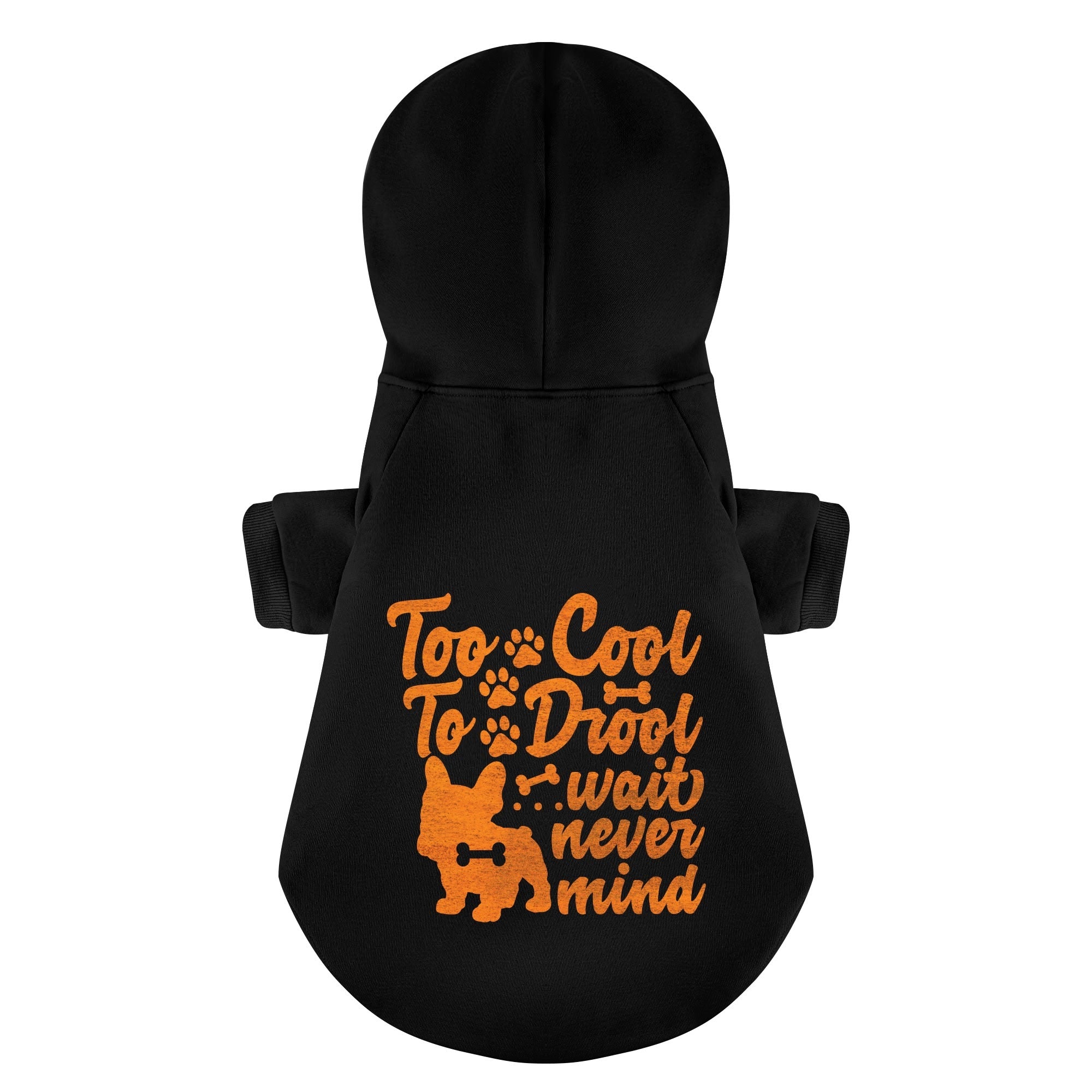 Too French Bulldog Fleece Hoodie for Brachycephalic Dogs-fadou