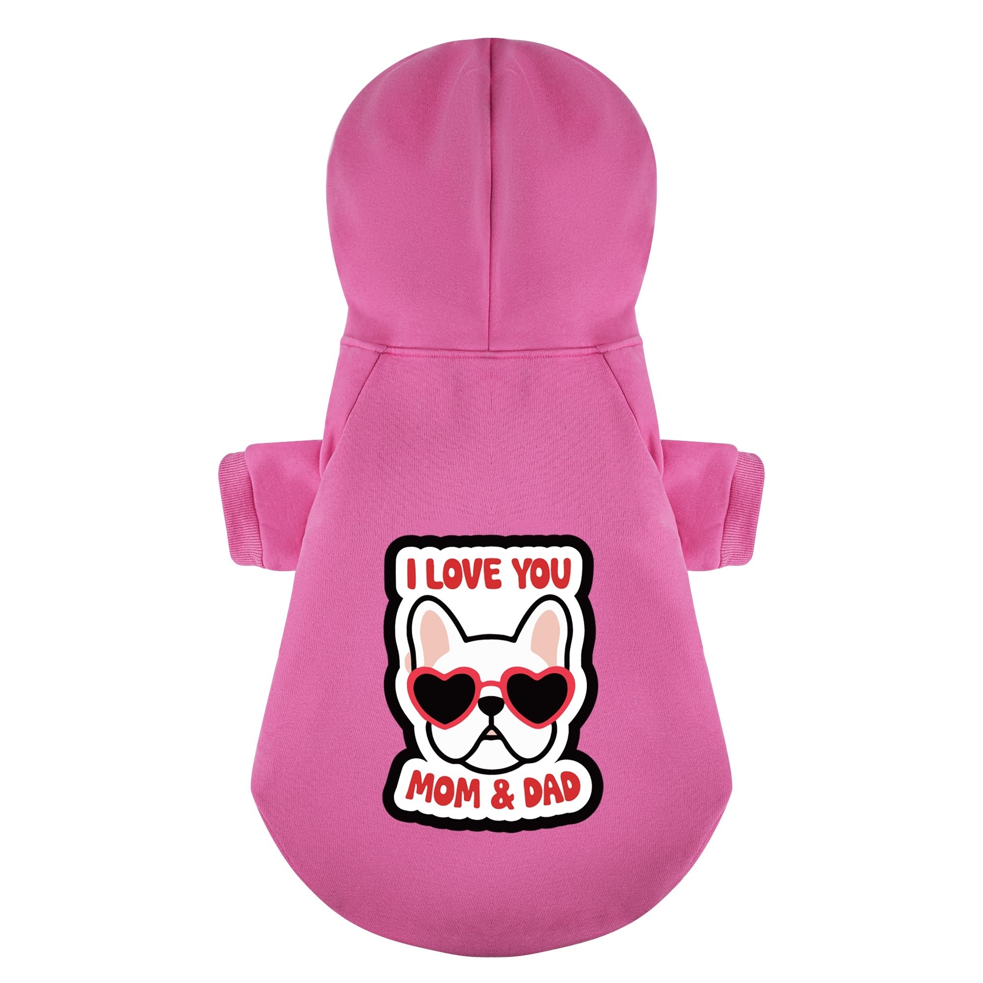 French Bulldog Cotton Fleece Hoodie for Training Sessions-fadou