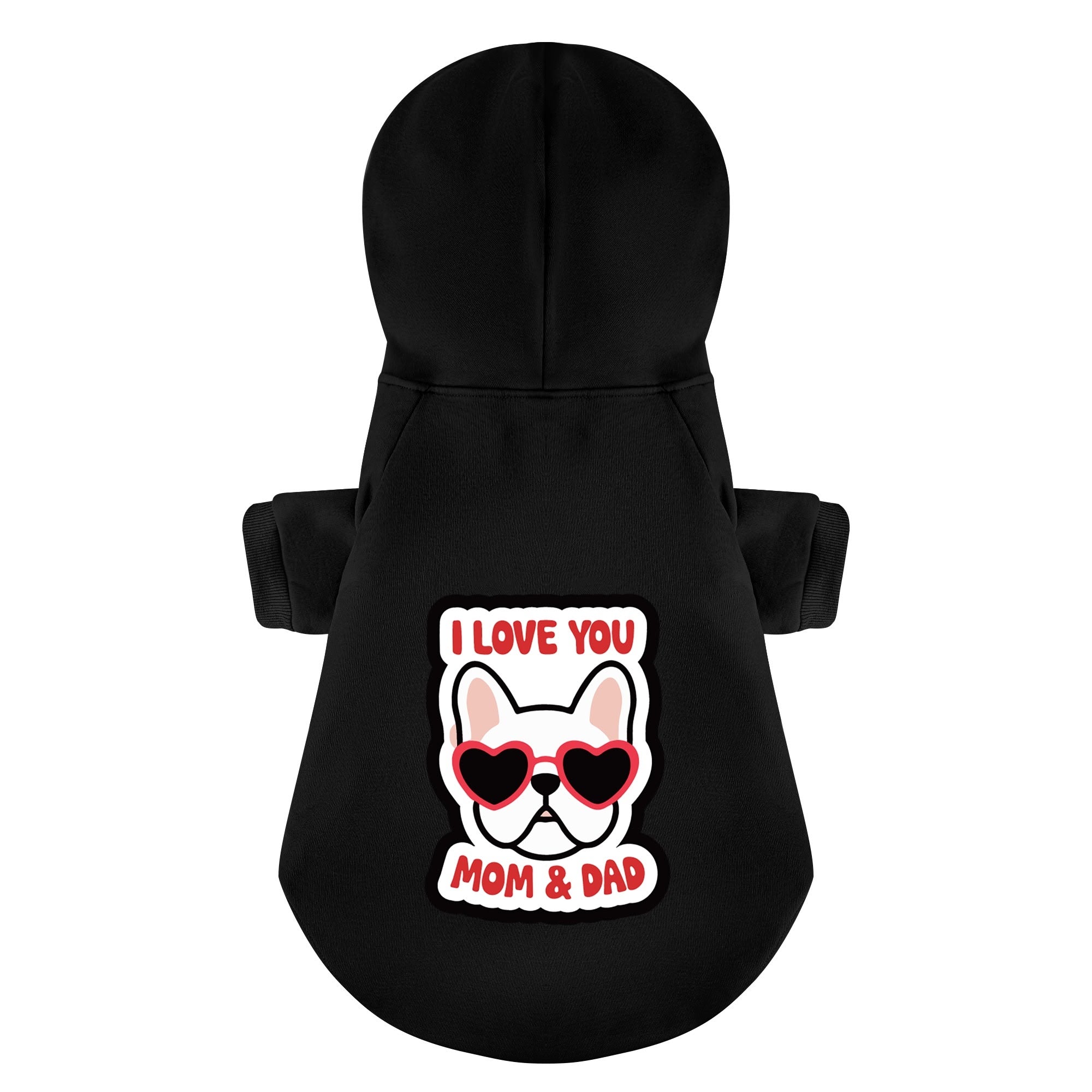 French Bulldog Cotton Fleece Hoodie for Training Sessions-fadou