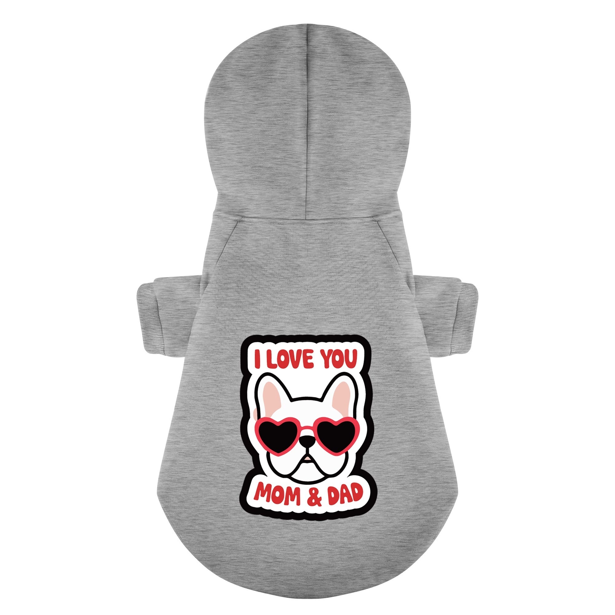 French Bulldog Cotton Fleece Hoodie for Training Sessions-fadou