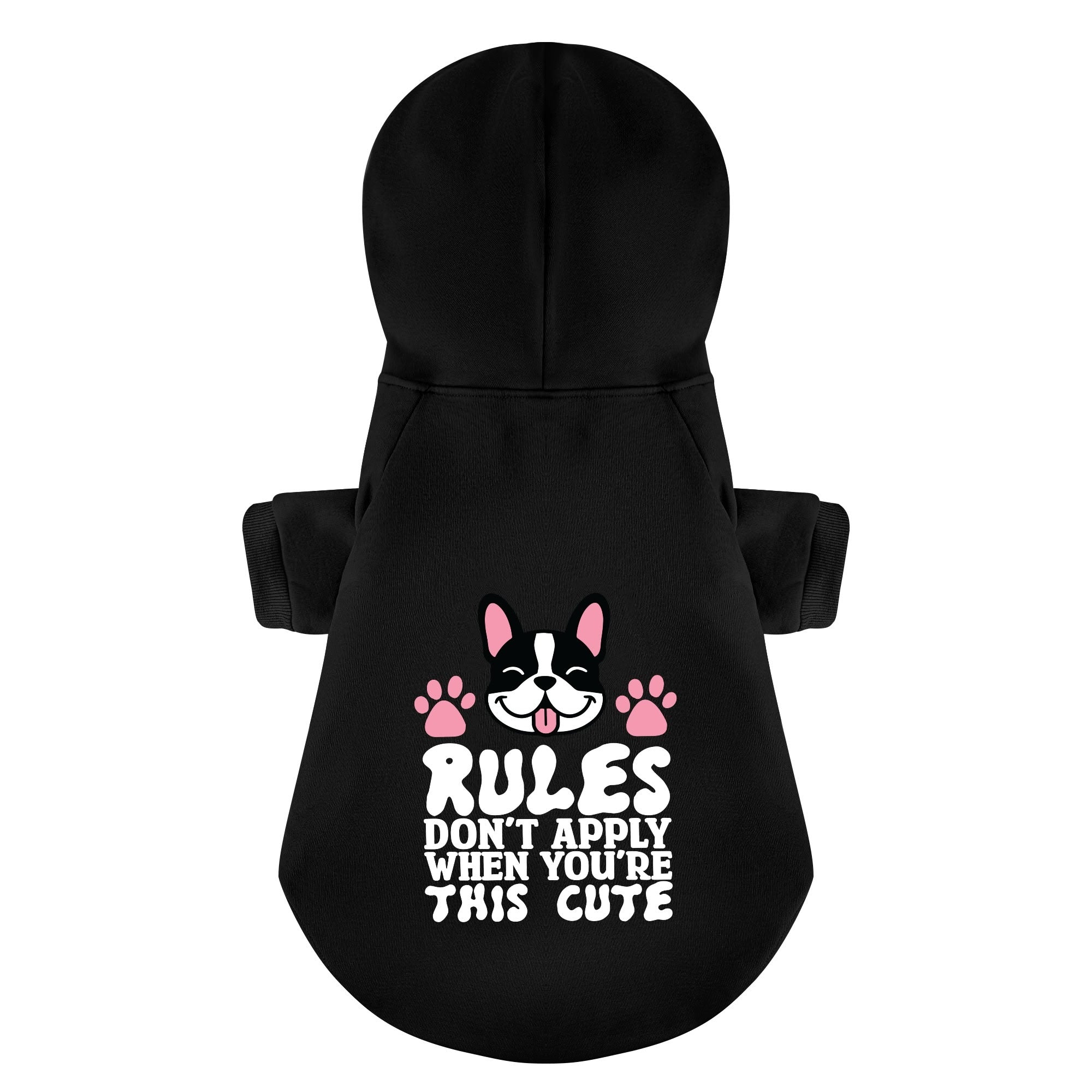 Rules French Bulldog Cozy Hoodie for Outdoor Adventures-fadou