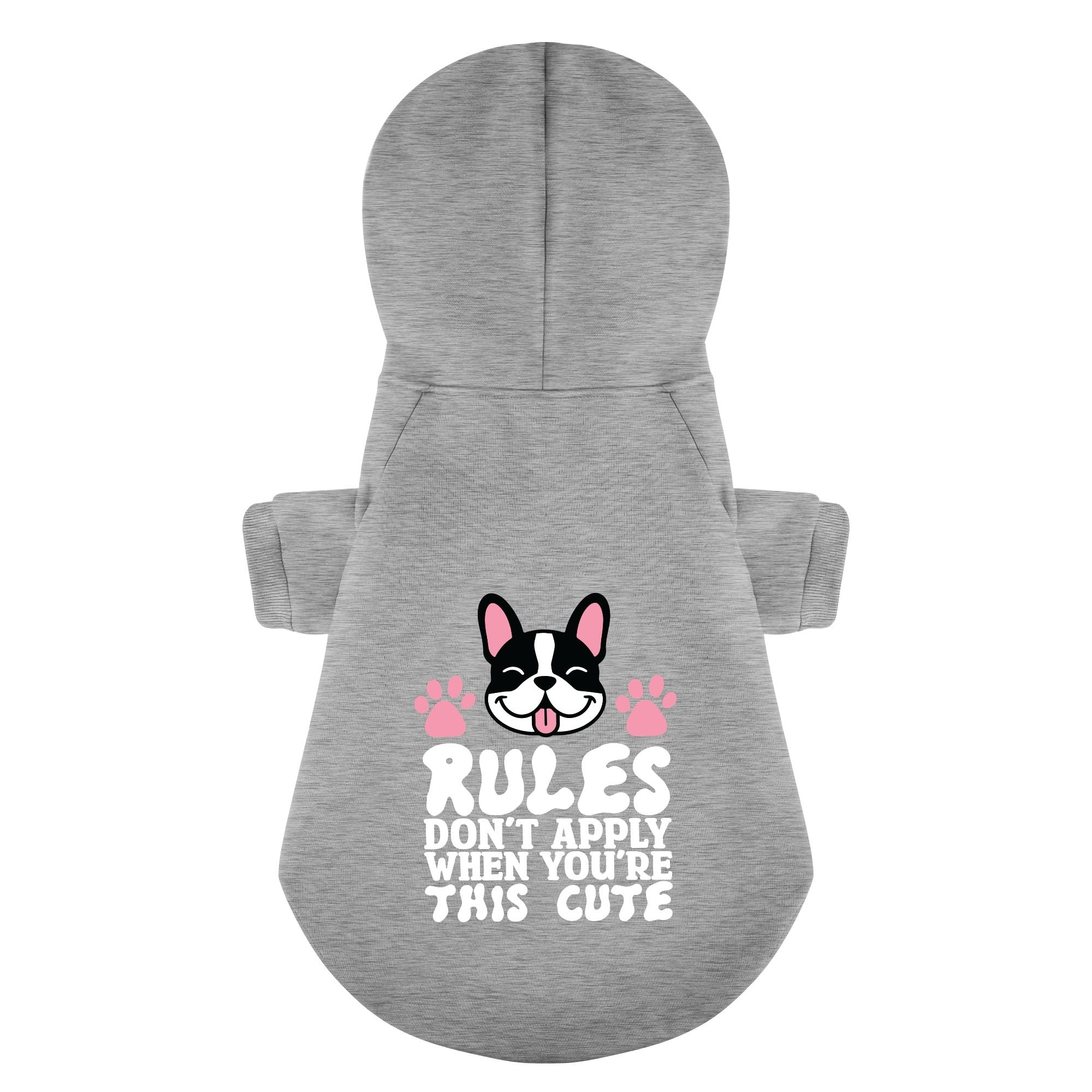 Rules French Bulldog Cozy Hoodie for Outdoor Adventures-fadou