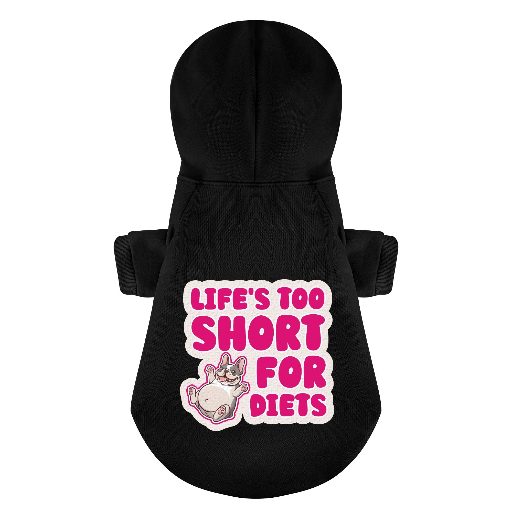 French Bulldog Cotton Fleece Hoodie for Outdoor Adventures-fadou