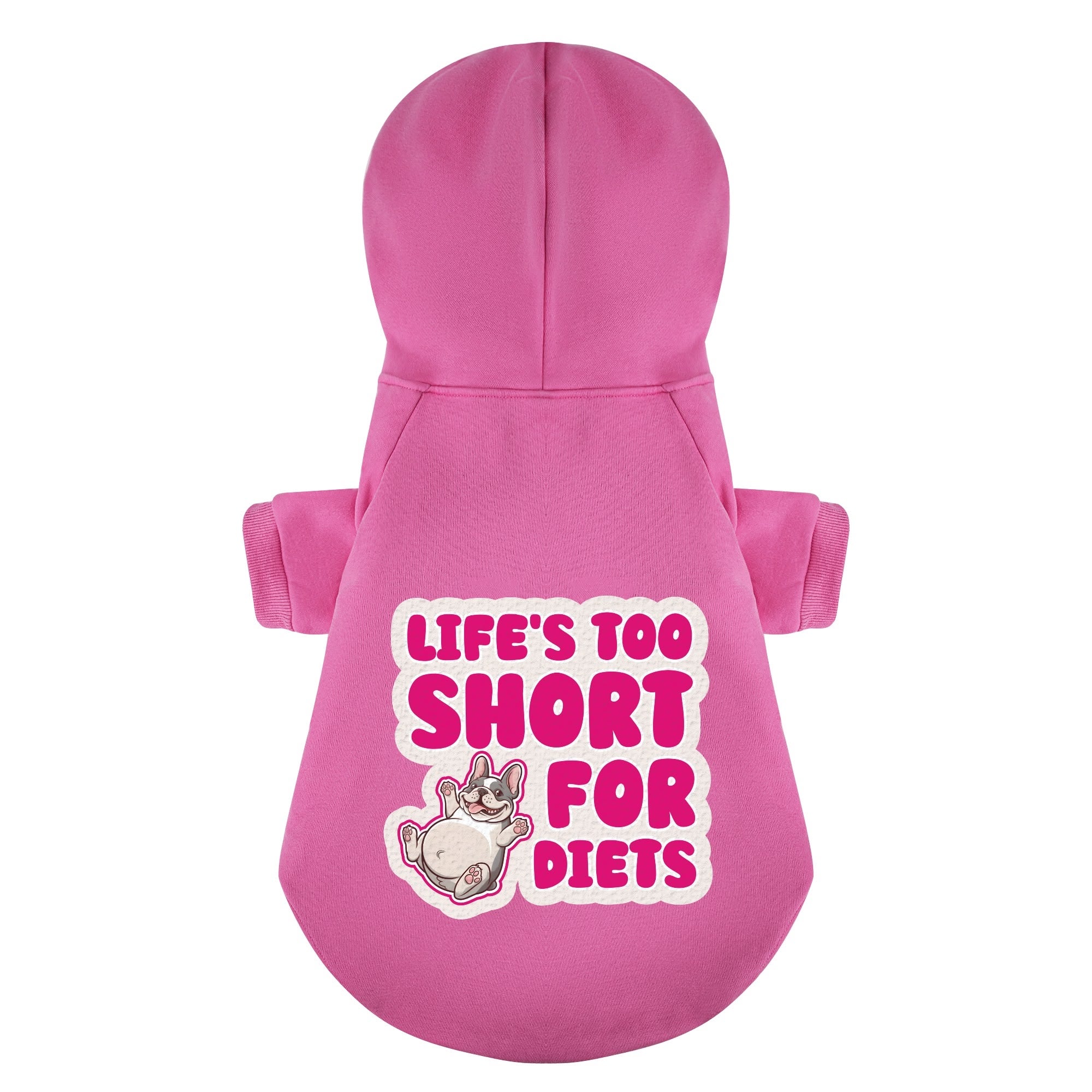 French Bulldog Cotton Fleece Hoodie for Outdoor Adventures-fadou