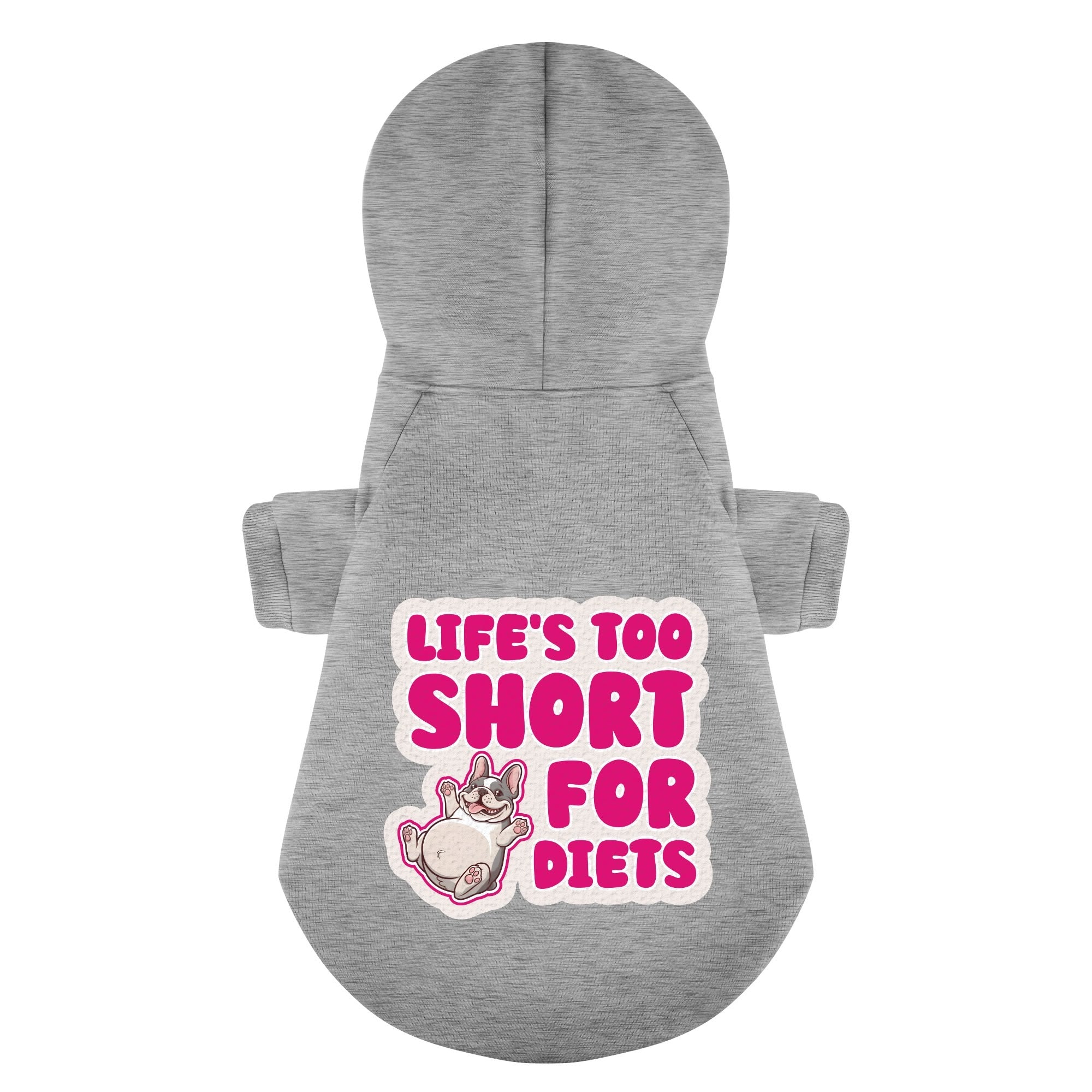 French Bulldog Cotton Fleece Hoodie for Outdoor Adventures-fadou