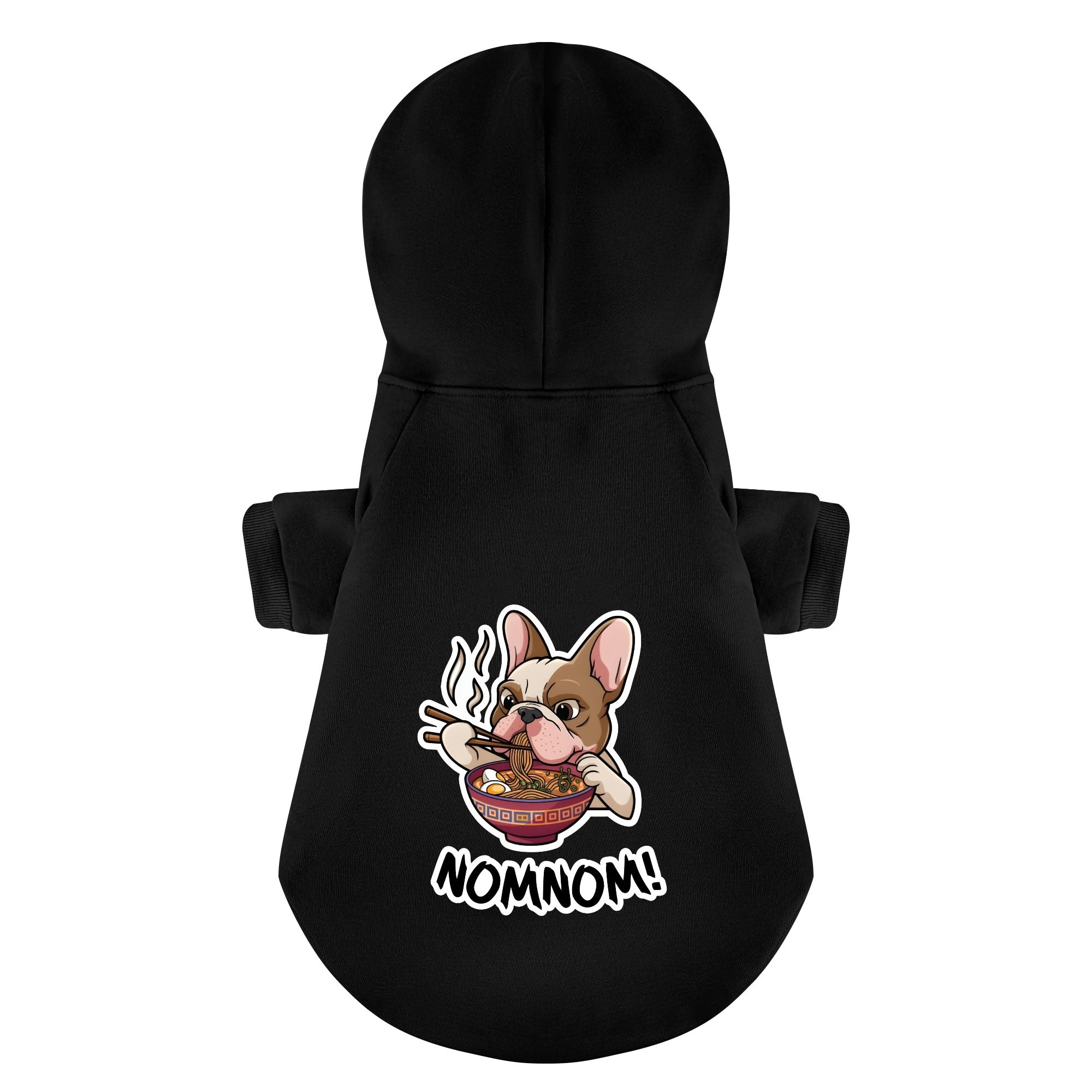 French Bulldog Funny Fleece Hoodie for Short-Nosed Dogs-fadou