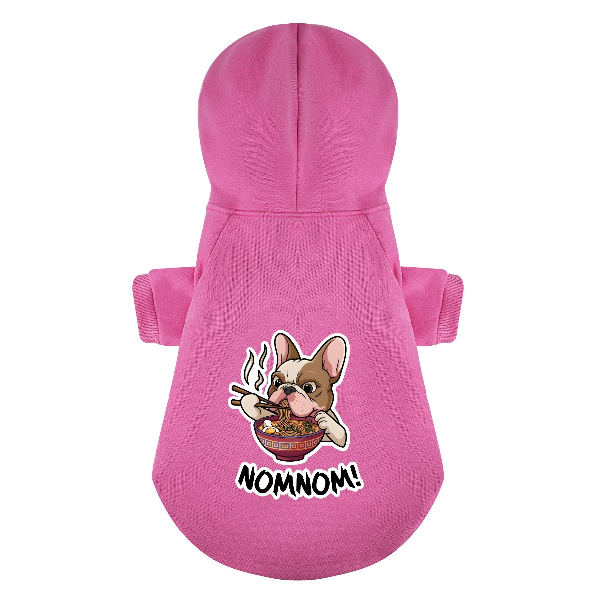French Bulldog Funny Fleece Hoodie for Short-Nosed Dogs-fadou