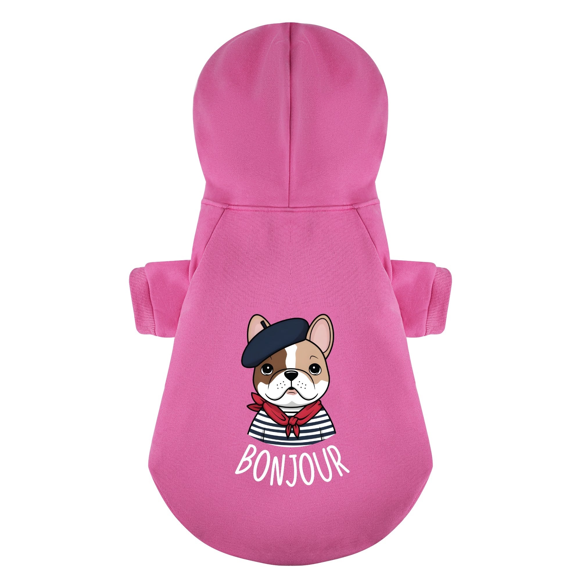 Personalized Cozy Fleece Hoodie for Brachycephalic Dogs-fadou