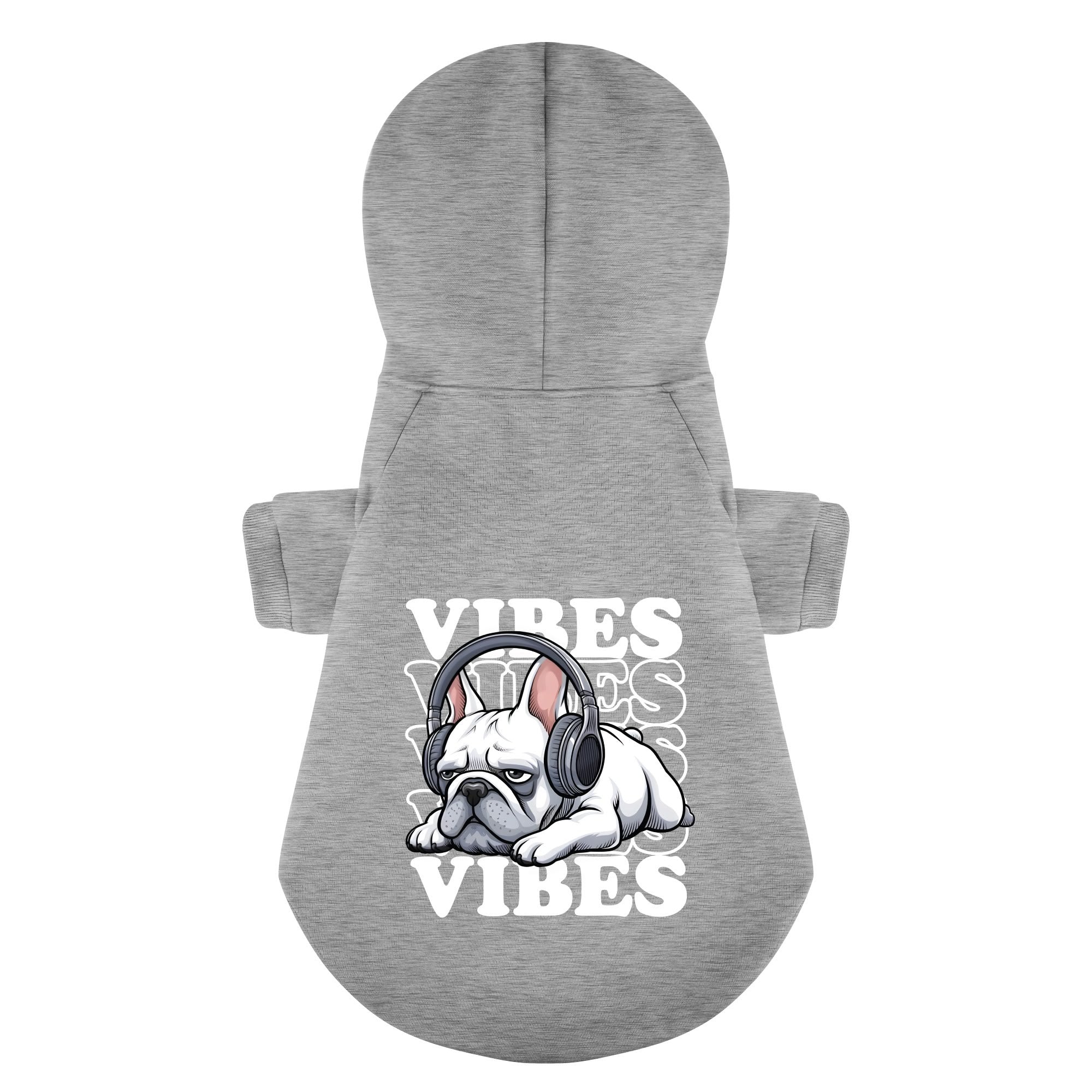 Vibes French Bulldog Cozy Hoodie for Brachycephalic Dogs-fadou