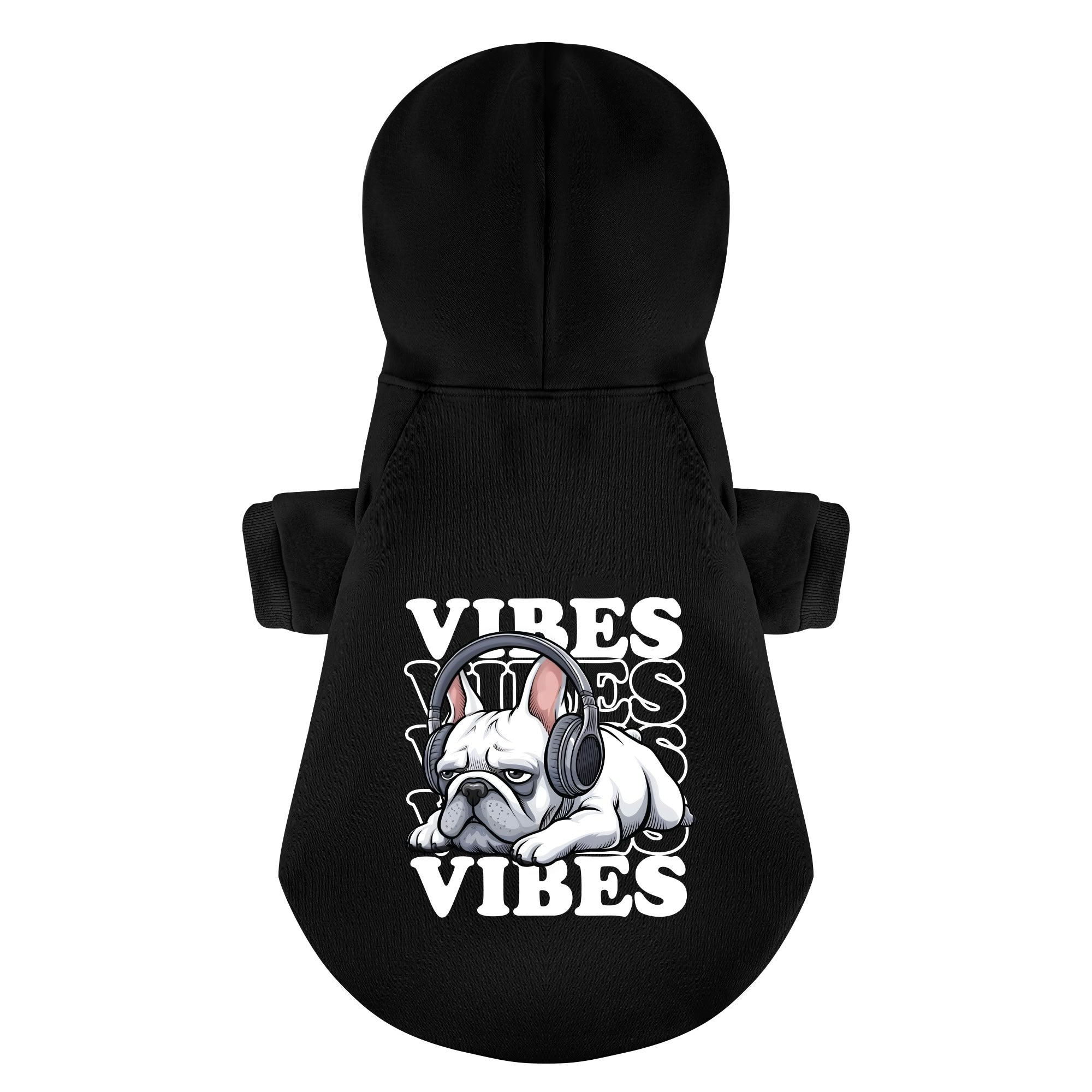 Vibes French Bulldog Cozy Hoodie for Brachycephalic Dogs-fadou