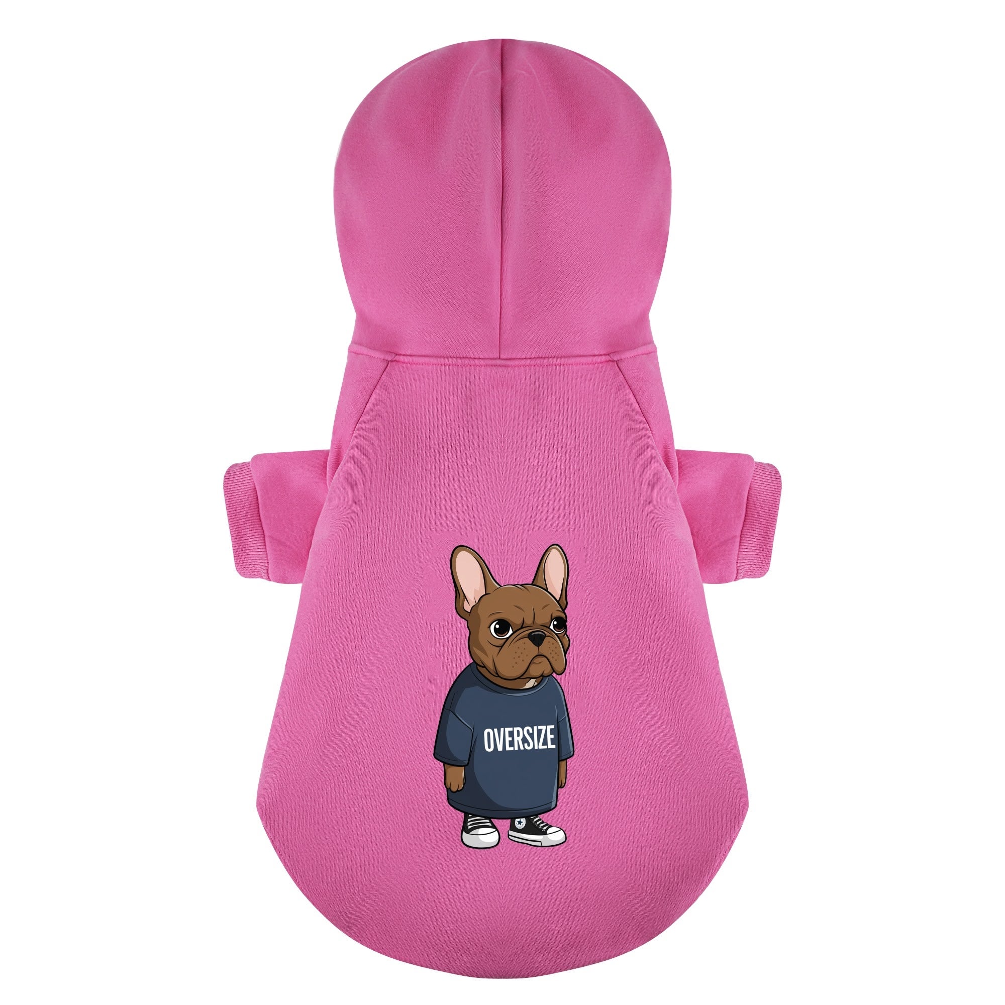 Oversize French Bulldog Cozy Hoodie for Flat-Face Breeds-fadou