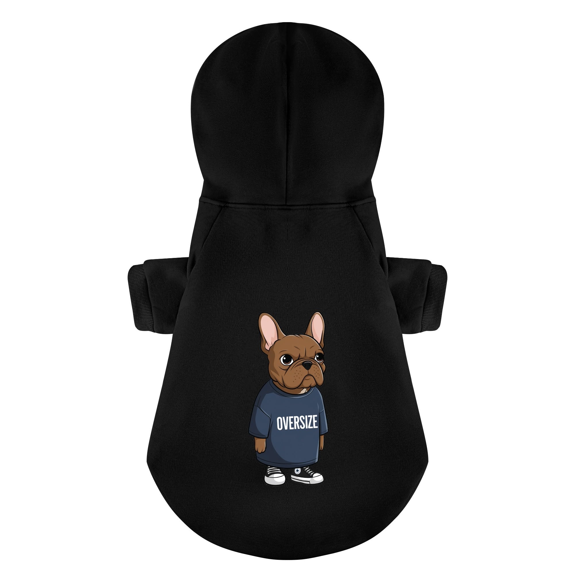 Oversize French Bulldog Cozy Hoodie for Flat-Face Breeds-fadou