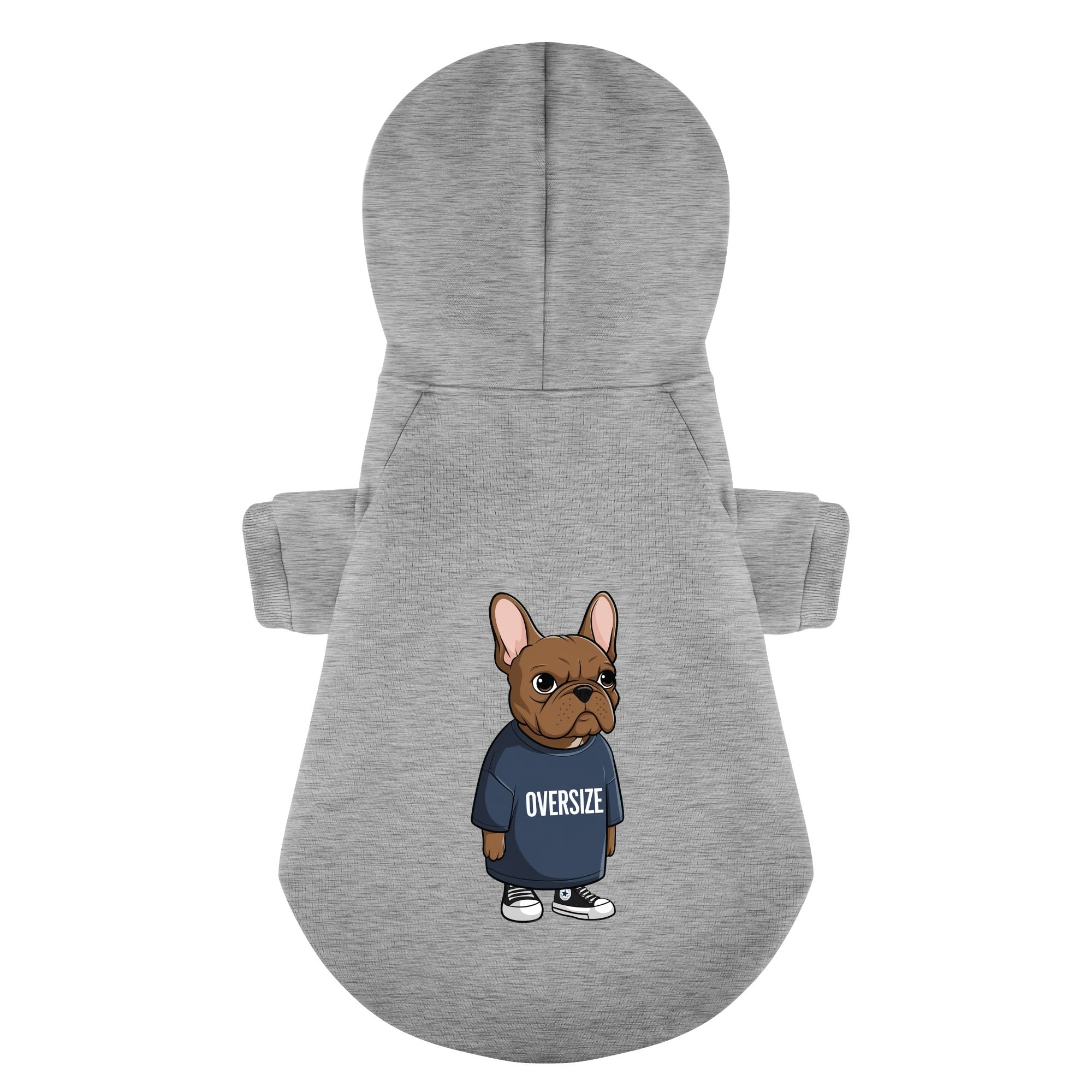 Oversize French Bulldog Cozy Hoodie for Flat-Face Breeds-fadou