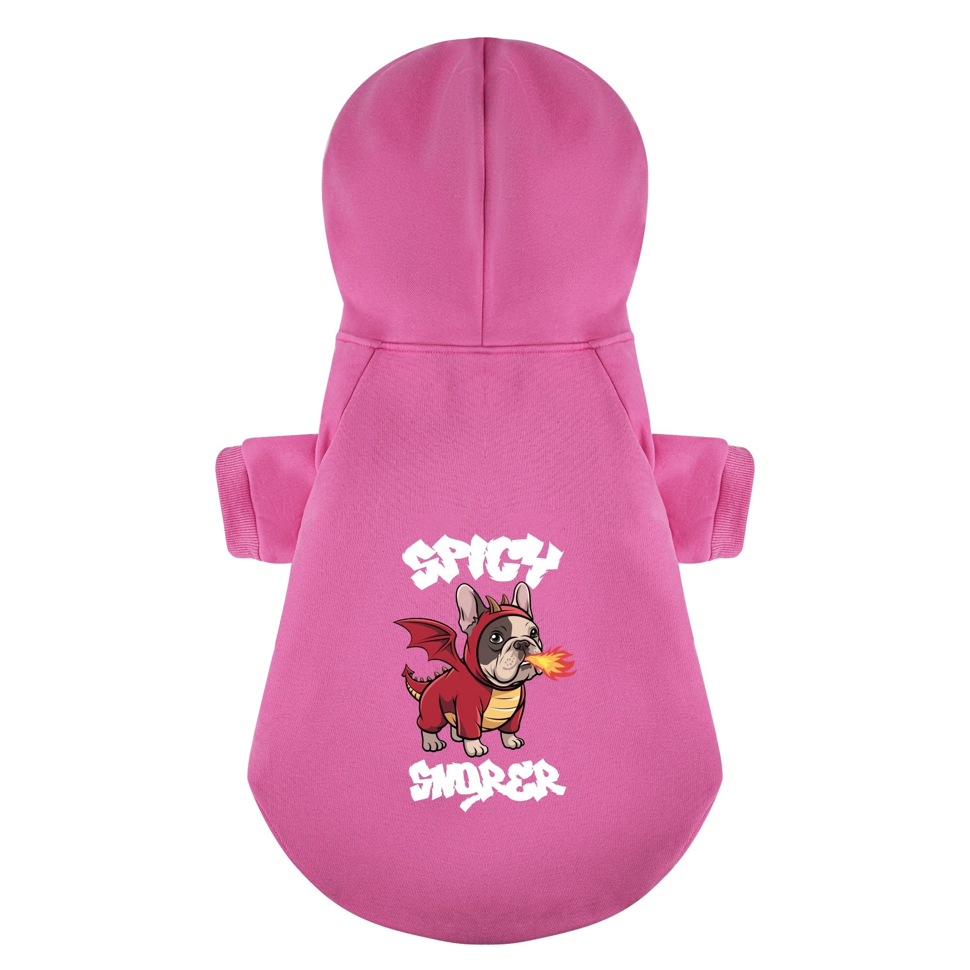 Spicy French Bulldog Fleece Hoodie for Training Sessions-fadou