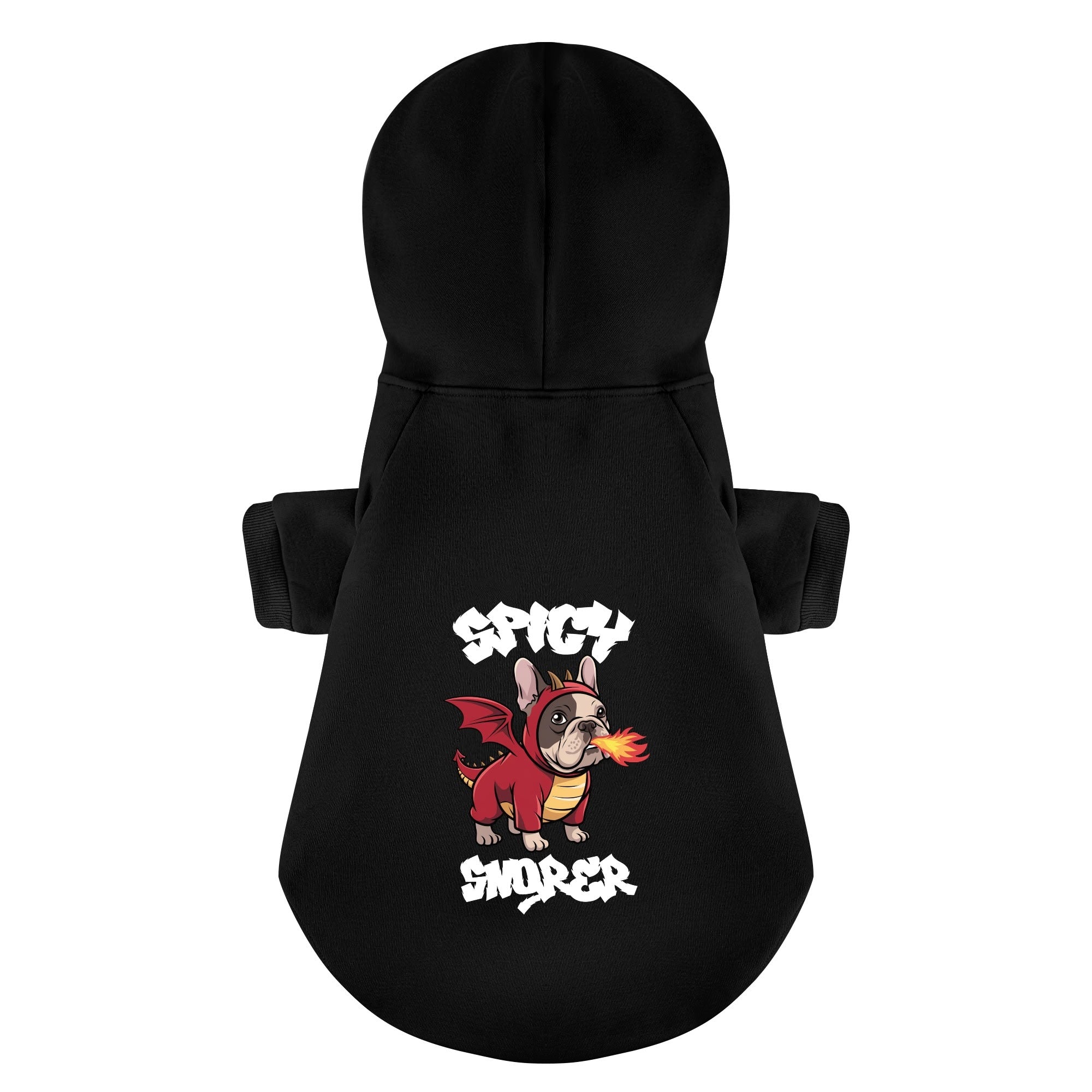 Spicy French Bulldog Fleece Hoodie for Training Sessions-fadou