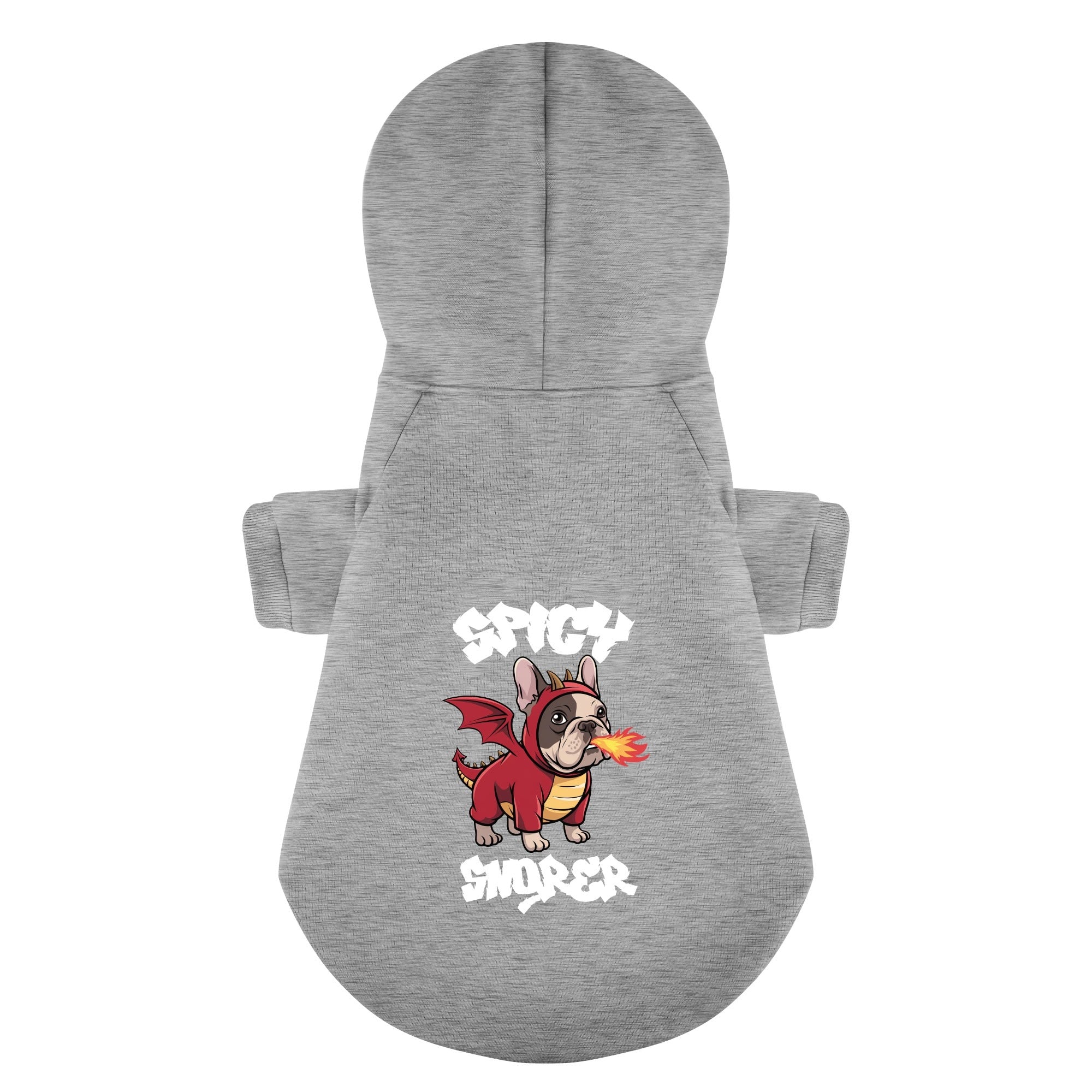 Spicy French Bulldog Fleece Hoodie for Training Sessions-fadou