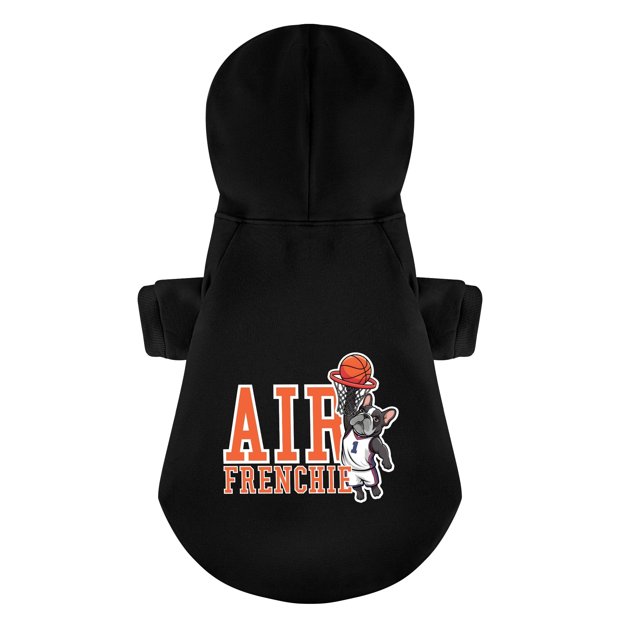 French Bulldog Cozy Fleece Hoodie for Outdoor Adventures-fadou