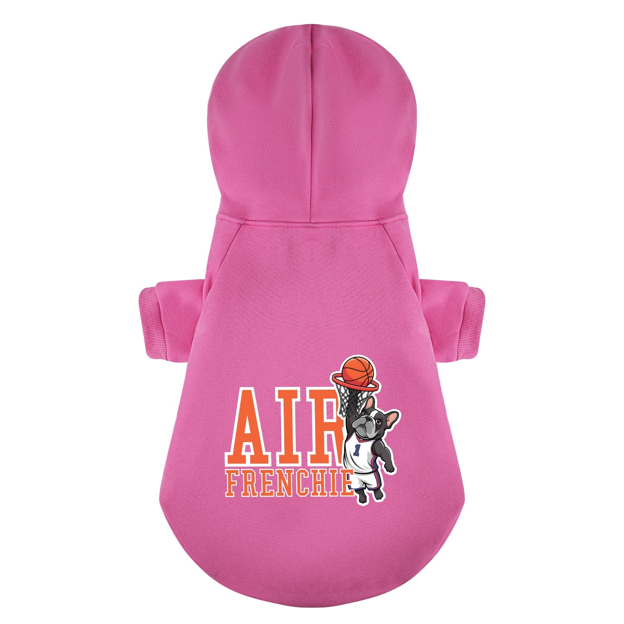 French Bulldog Cozy Fleece Hoodie for Outdoor Adventures-fadou