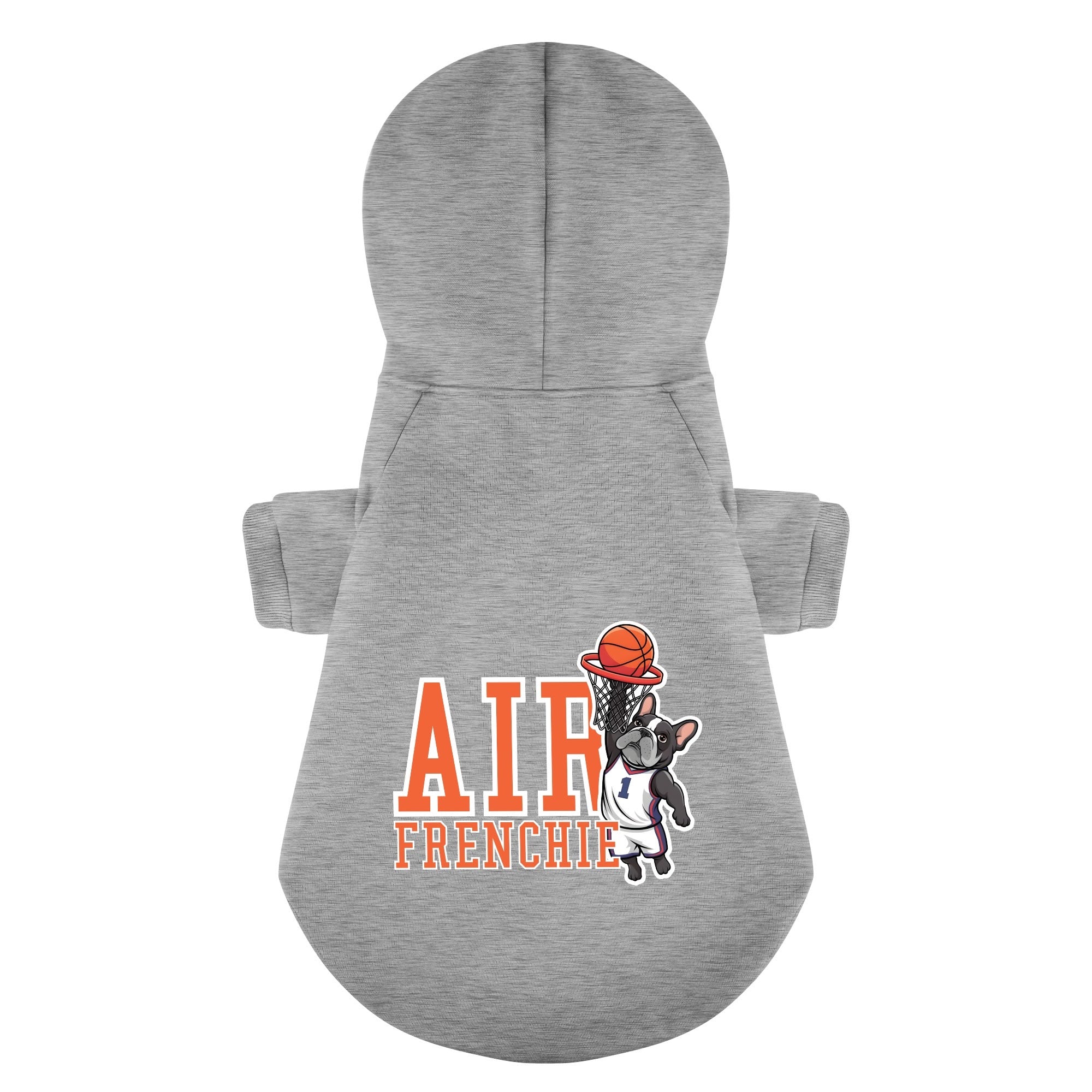 French Bulldog Cozy Fleece Hoodie for Outdoor Adventures-fadou
