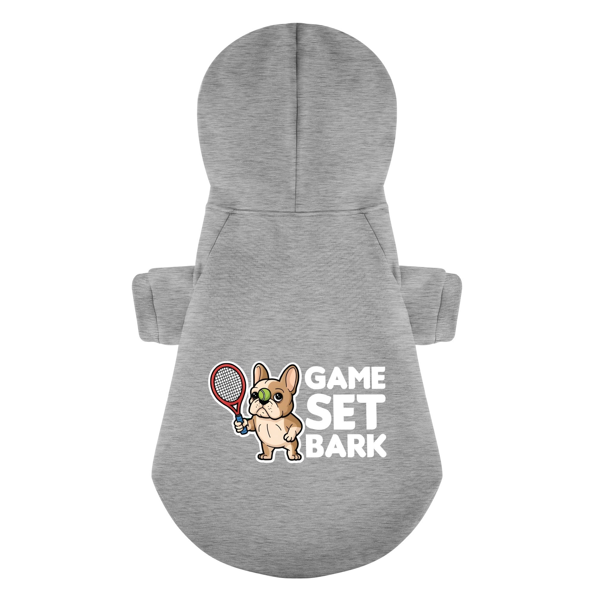 Frenchie Personalized Fleece Hoodie for Short-Nosed Dogs-fadou