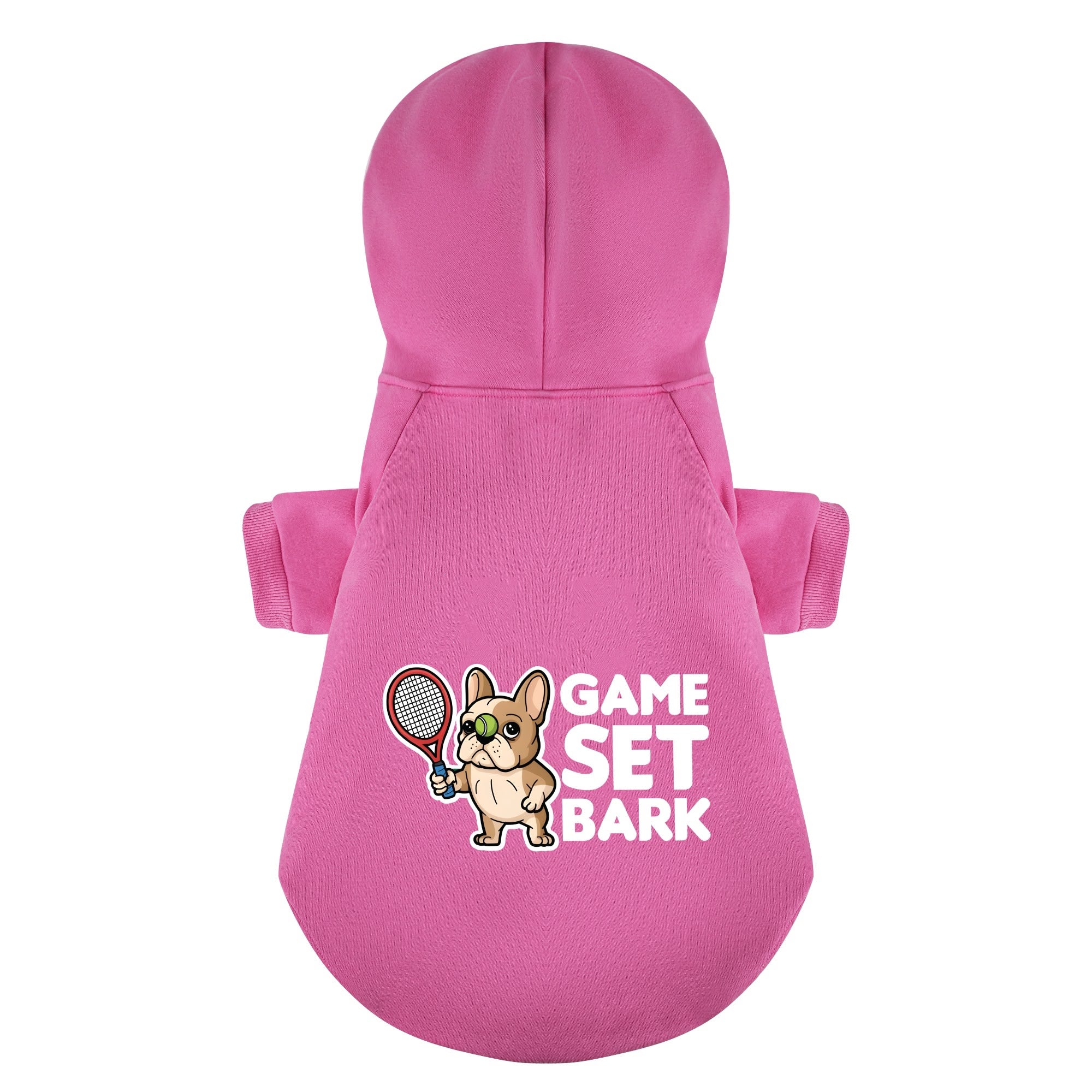 Frenchie Personalized Fleece Hoodie for Short-Nosed Dogs-fadou