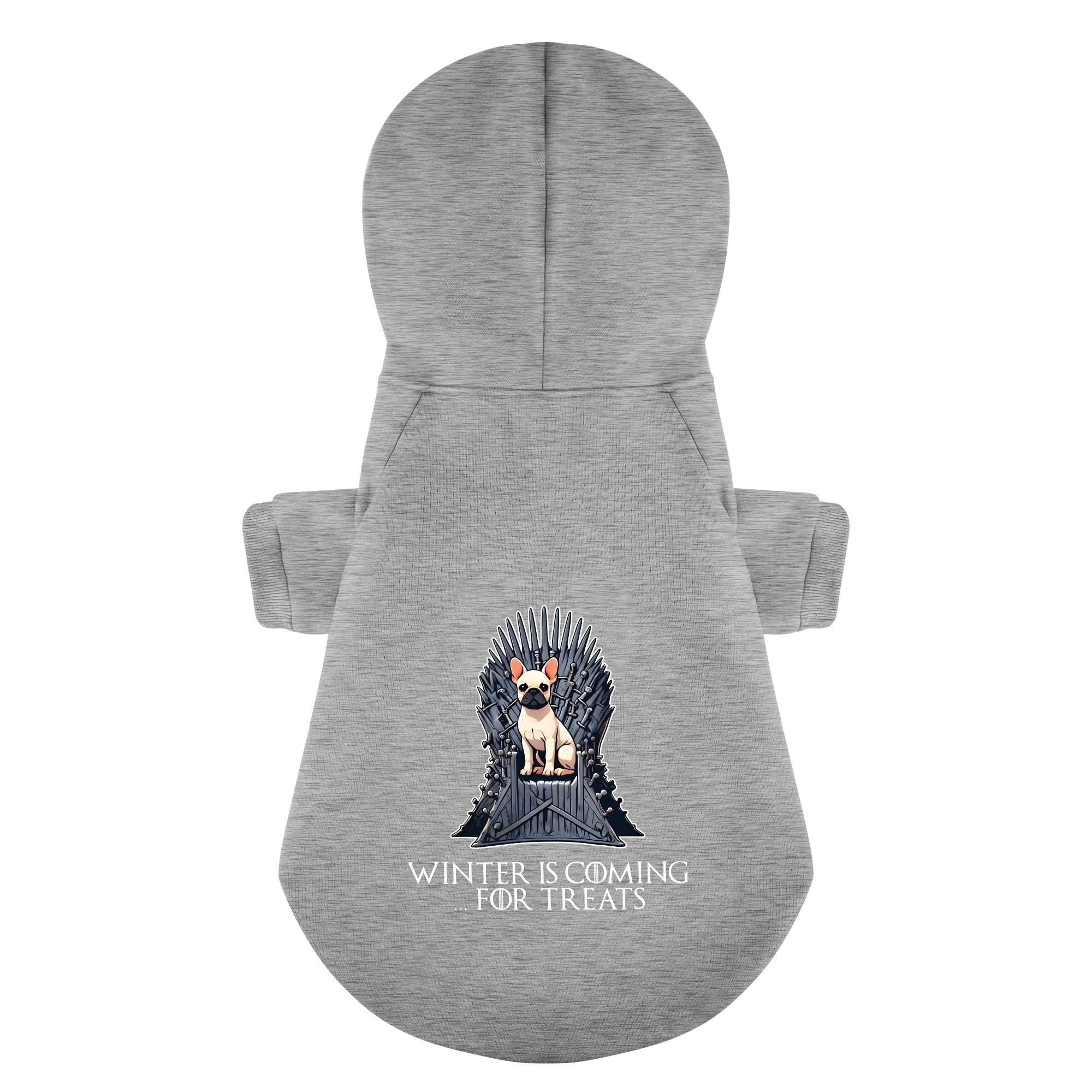 French Bulldog Winter Fleece Hoodie for French Bulldogs-fadou