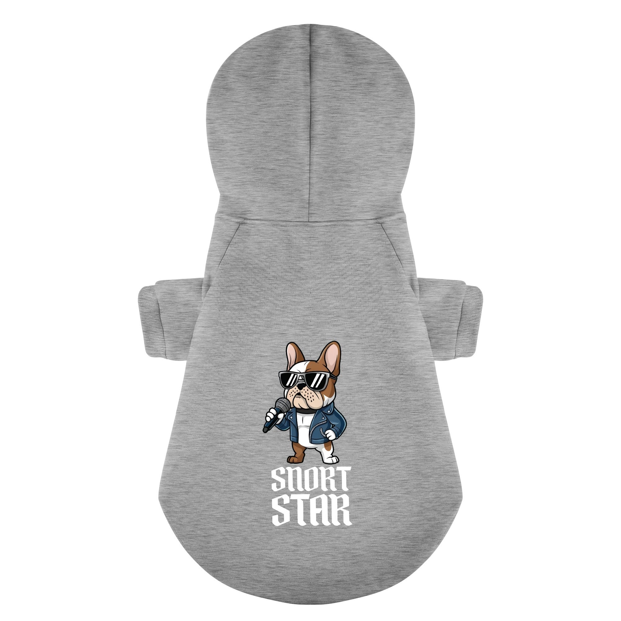 Snort French Bulldog Fleece Hoodie for Training Sessions-fadou
