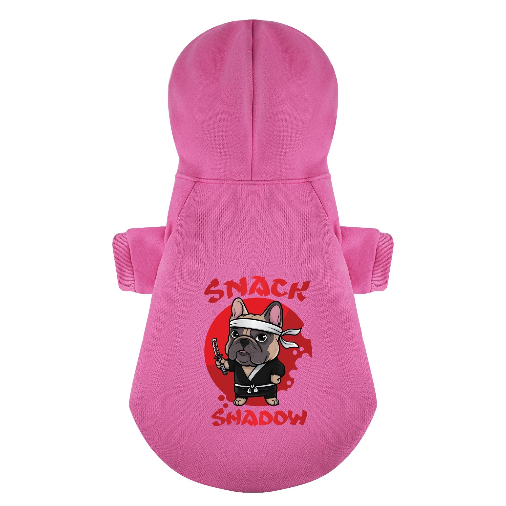 Snack French Bulldog Fleece Hoodie for Training Sessions-fadou
