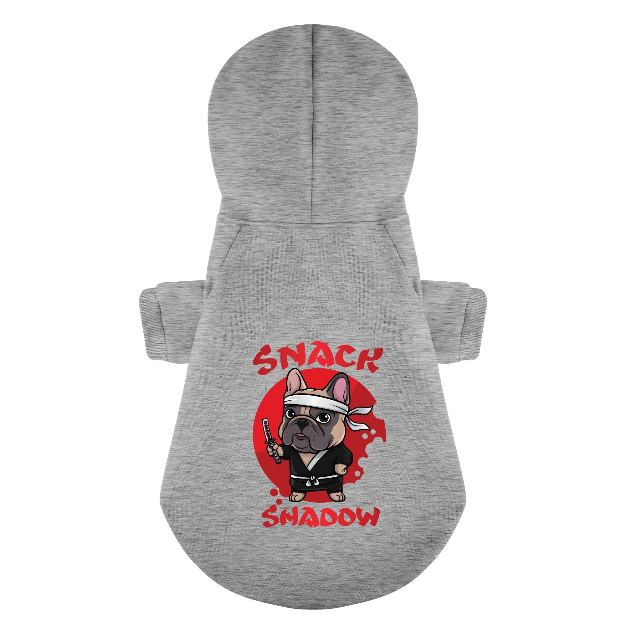 Snack French Bulldog Fleece Hoodie for Training Sessions-fadou