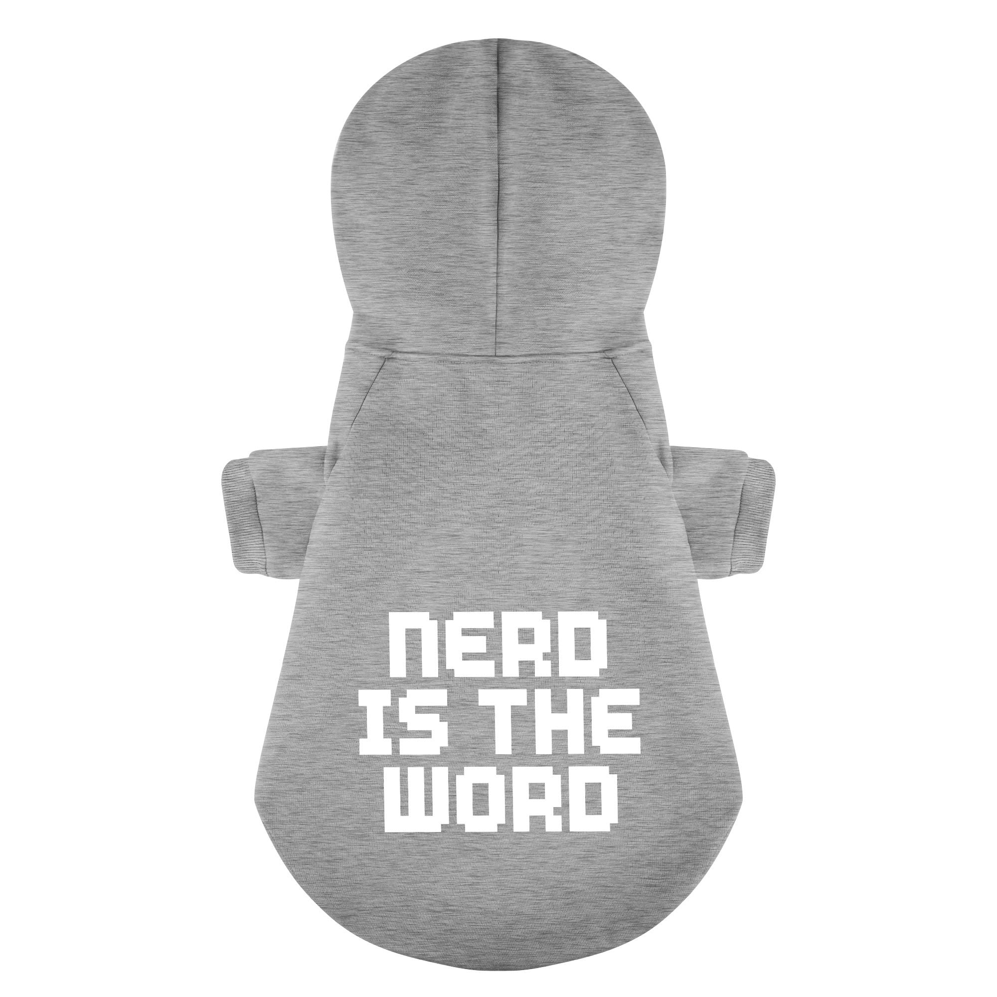 Nerd French Bulldog Fleece Hoodie for Brachycephalic Dogs-fadou